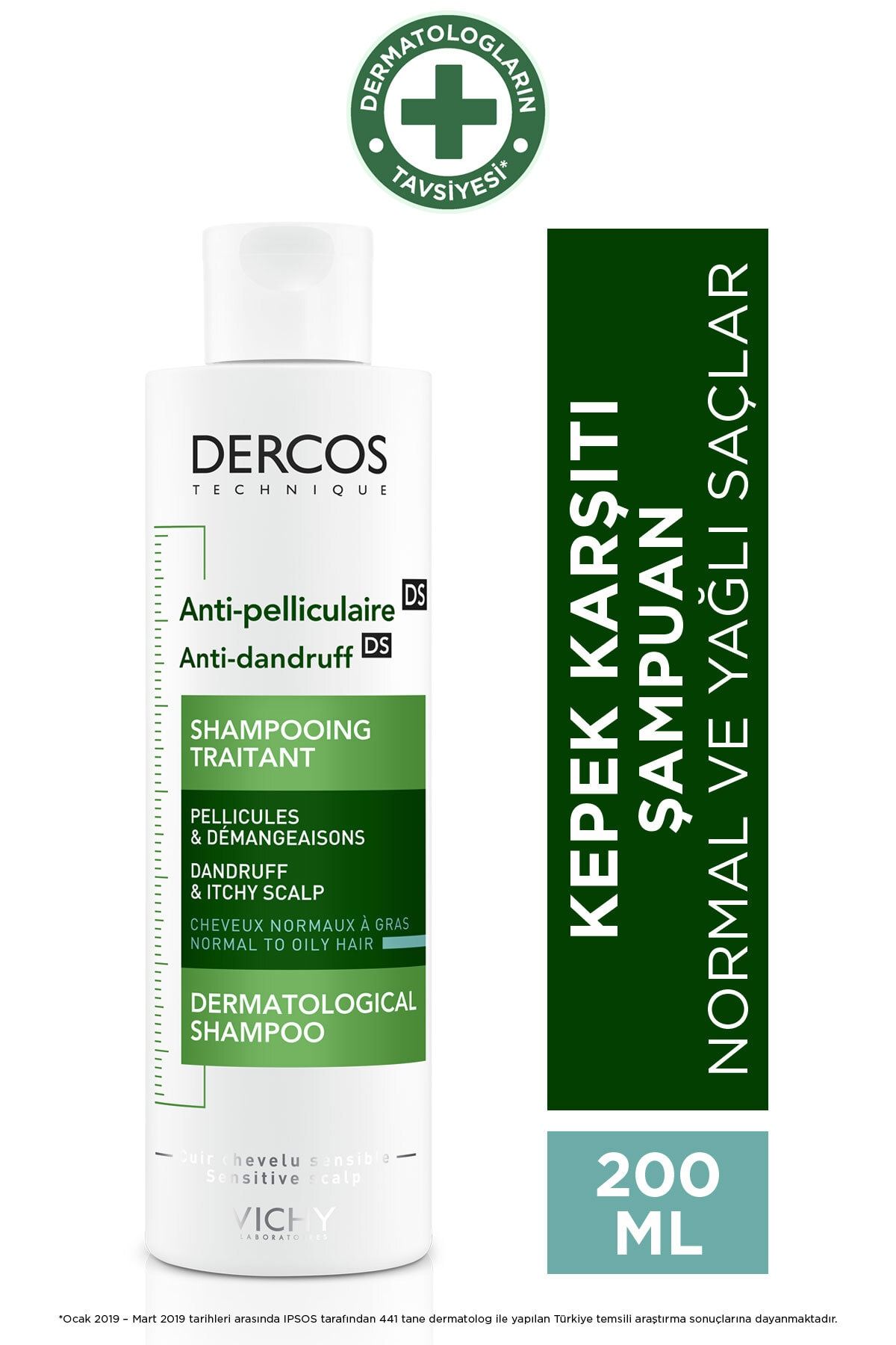 vichy dercos anti pel kepege karsi etkili bakim sampuani normal yagli saclar 200 ml fiyati yorumlari trendyol
