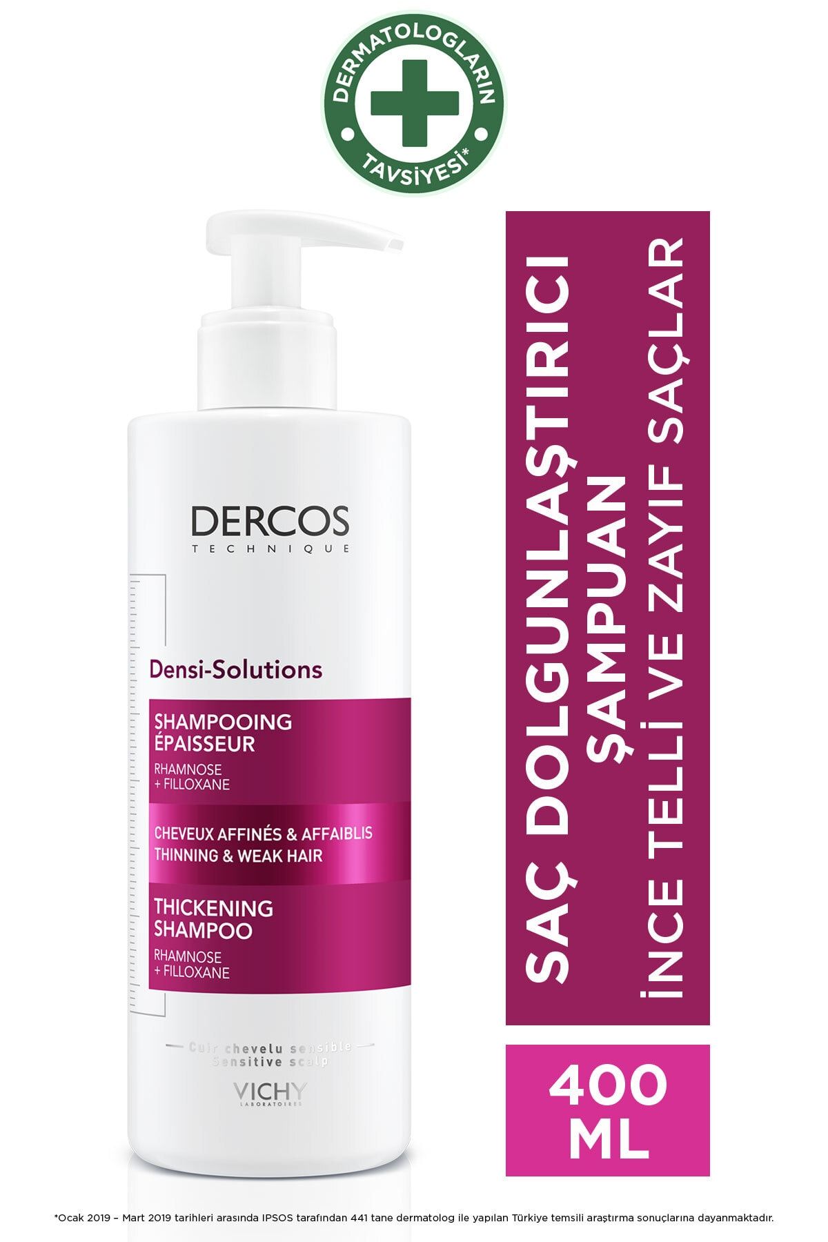 vichy dercos densi solutions sampuan 400 ml fiyati yorumlari trendyol