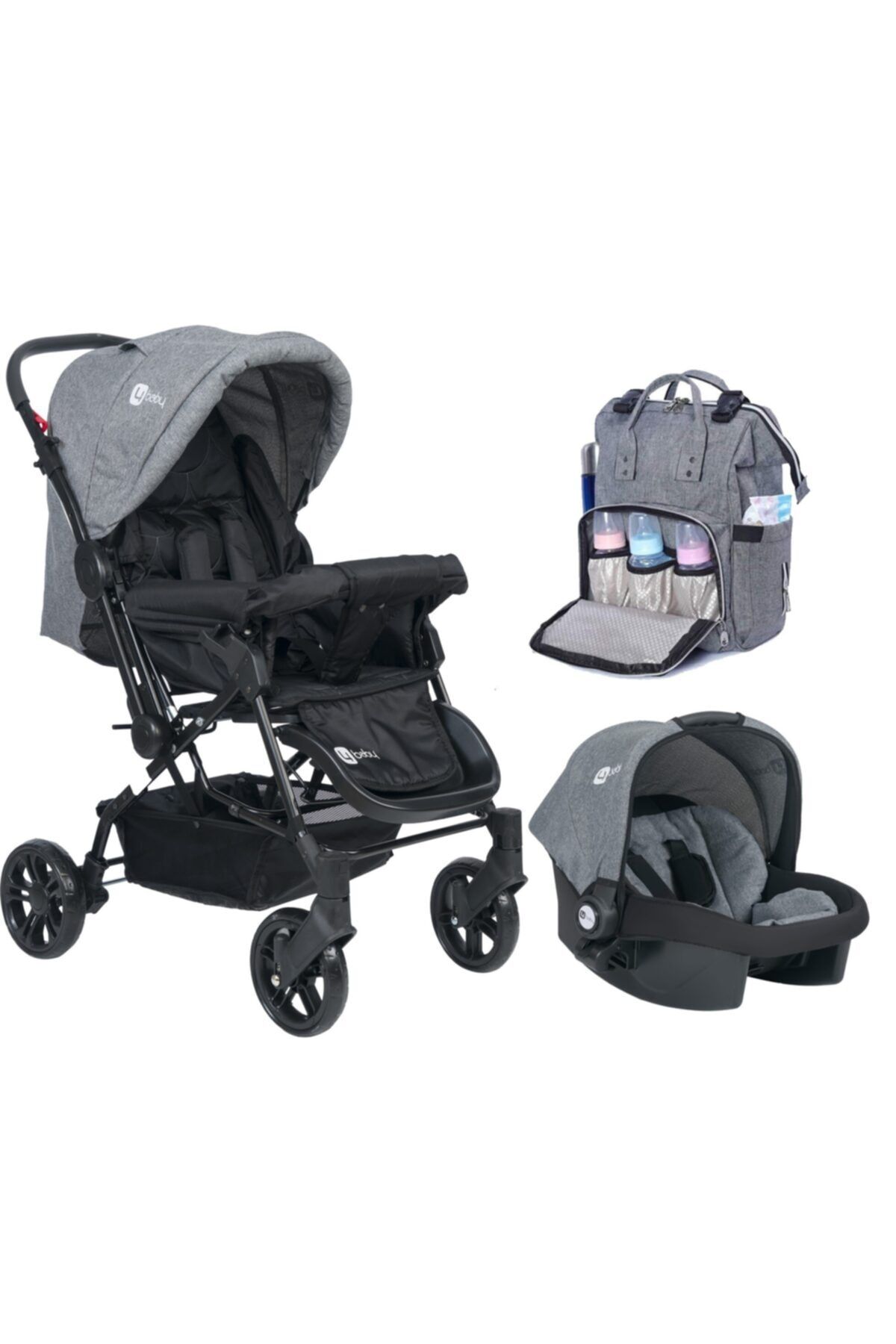 4 baby olimpos travel cift yonlu bebek arabasi ve puset canta fiyati yorumlari trendyol