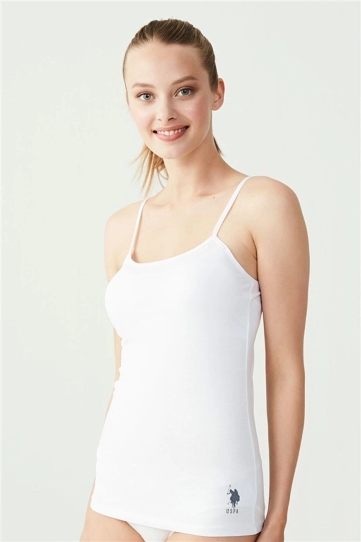 Polo with outlet white undershirt