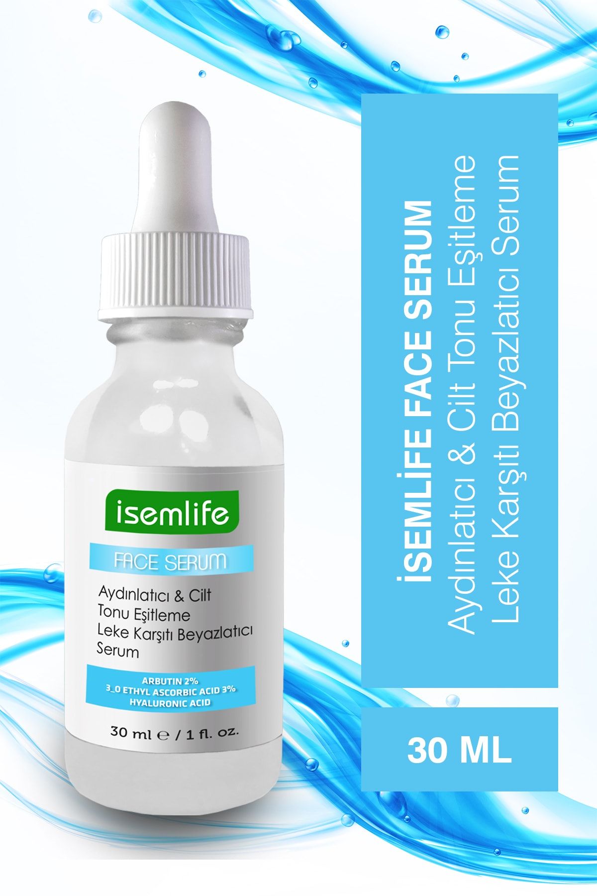 isemlife aydinlatici cilt tonu esitleyici leke karsiti beyazlatici serum fiyati yorumlari trendyol