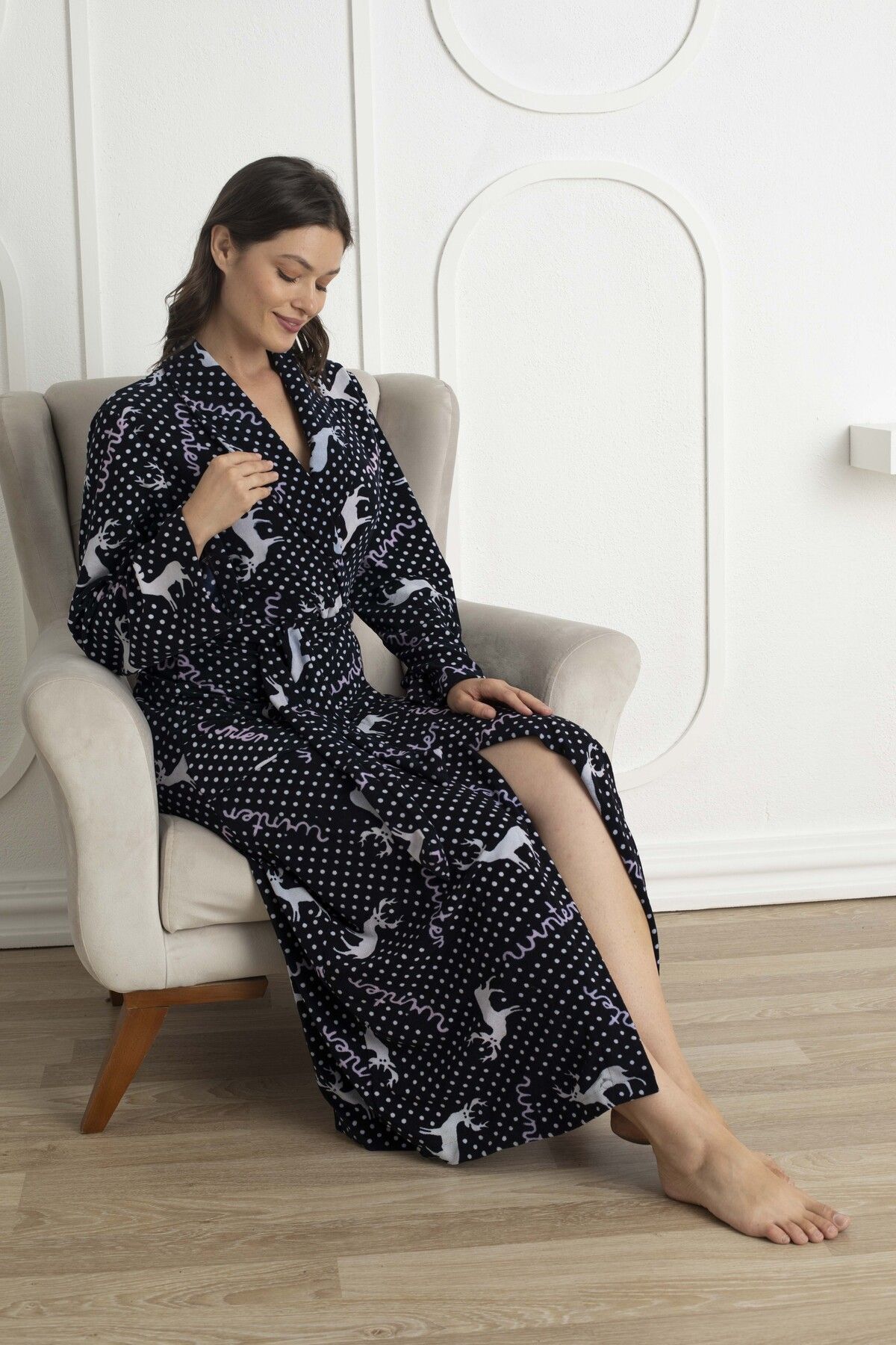 Thick long dressing best sale gowns