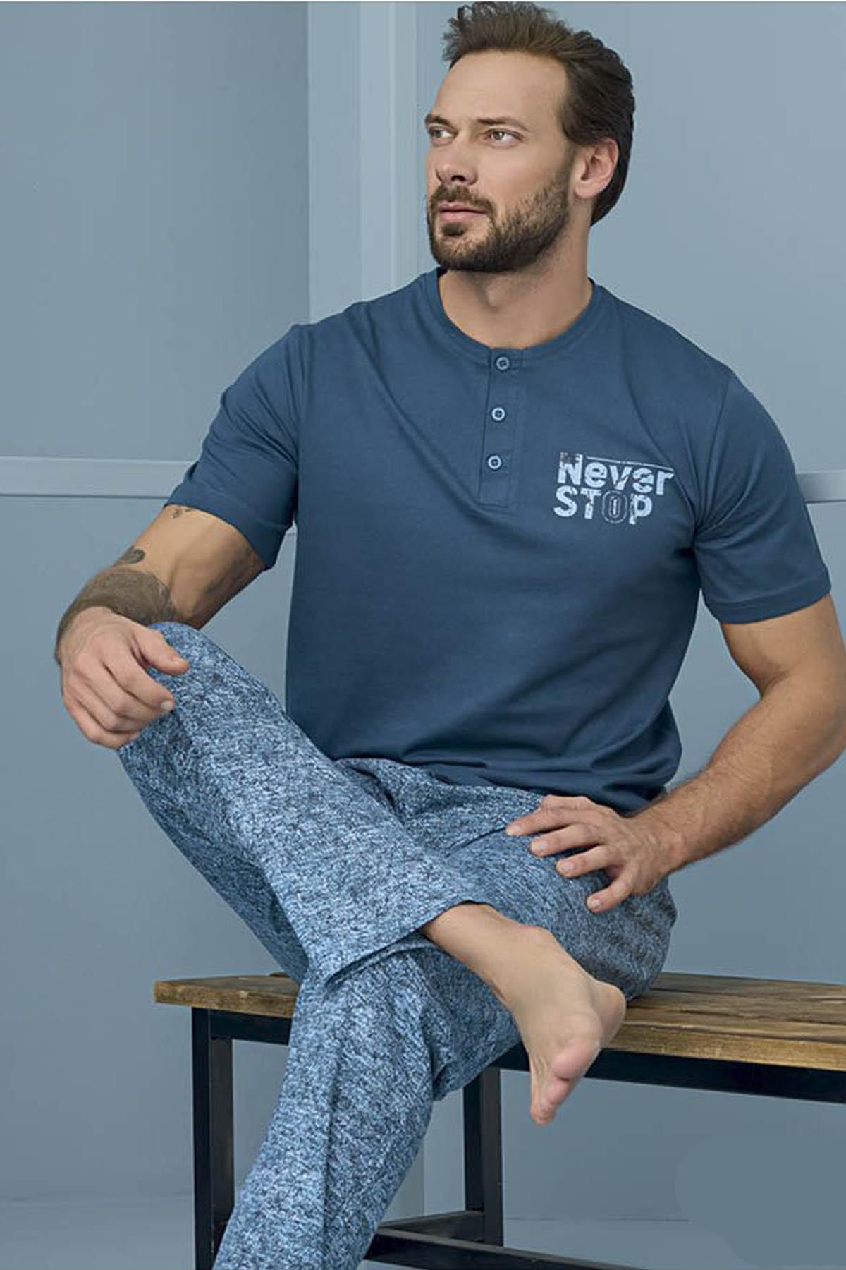 Men's cotton hotsell short pajama sets