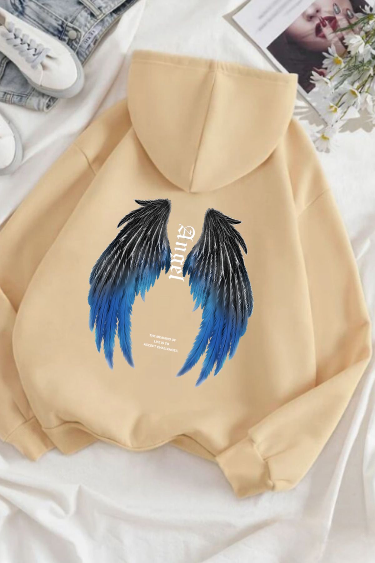 Cardigan with angel sales wings on back