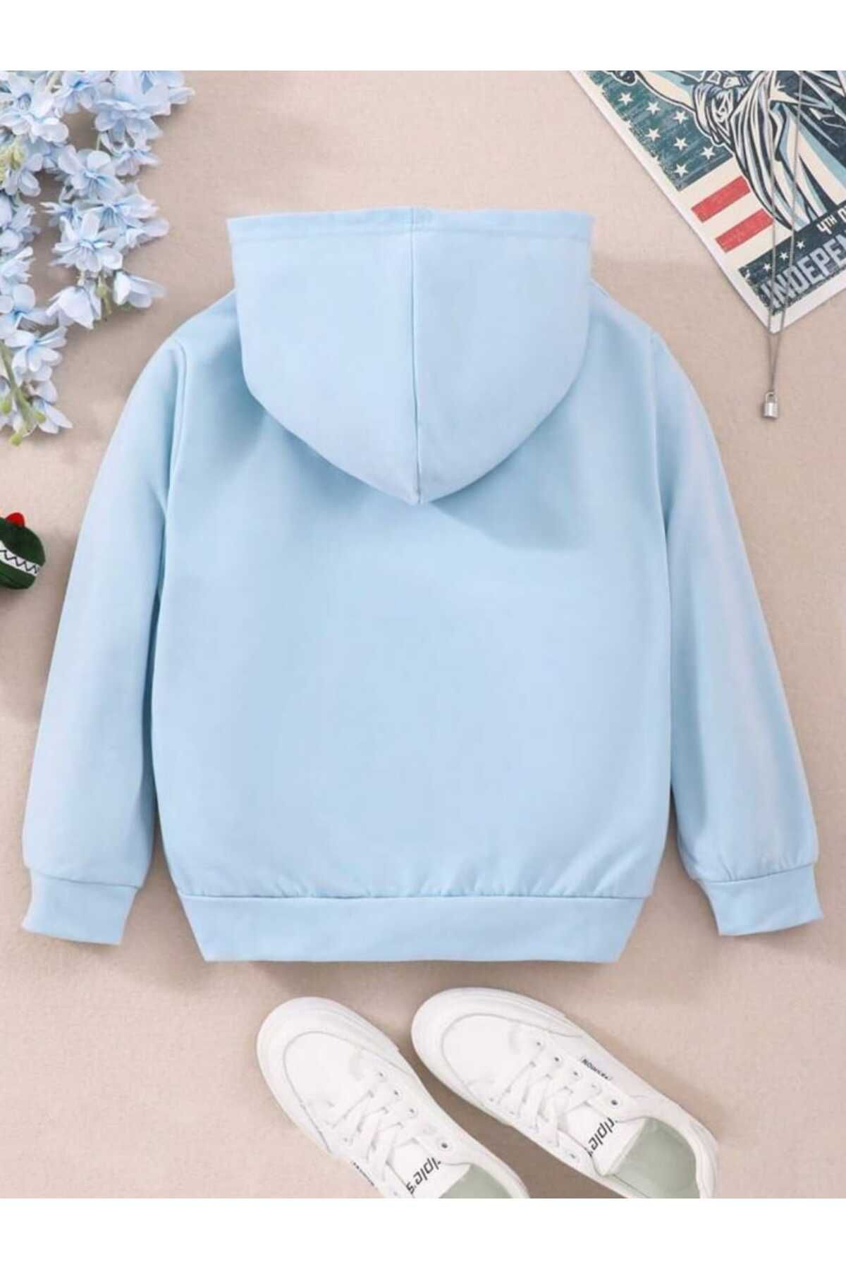 Baby blue 2025 hoodie girl