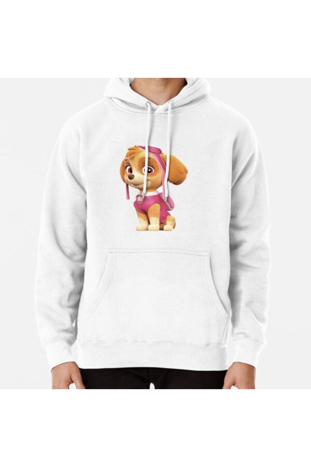 ZOKAWEAR Paw Patrol Skye White Hooded Sweatshirt Hoodie Trendyol