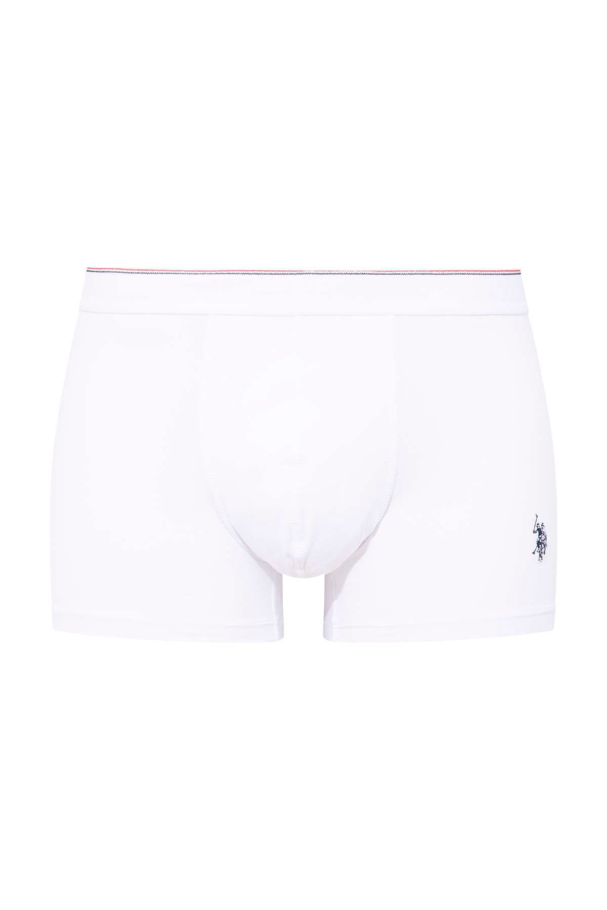 U.S. Polo Assn. Men's 3 Pack Extra Long Leg Lycra Cotton White Boxers -  Trendyol