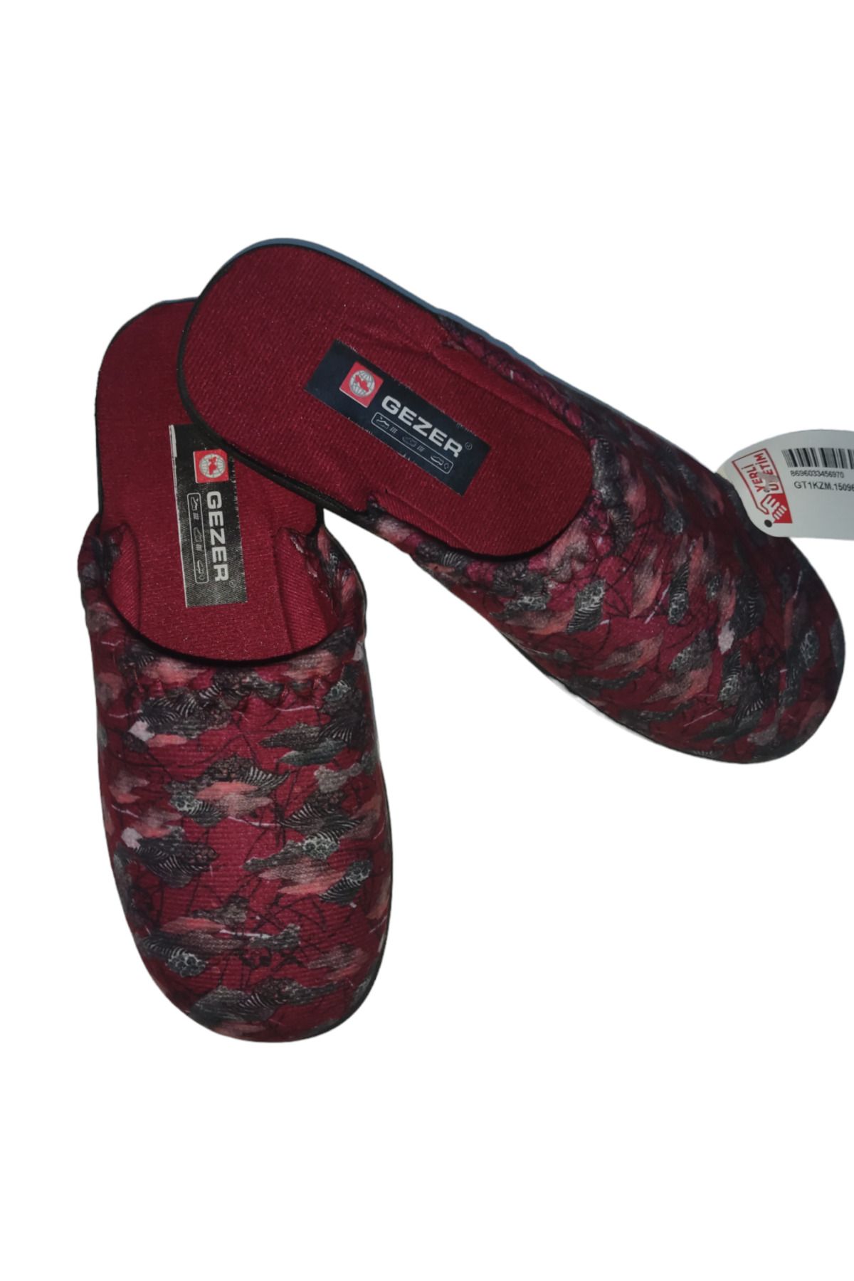 Gezer Slippers Burgundy Flat Trendyol