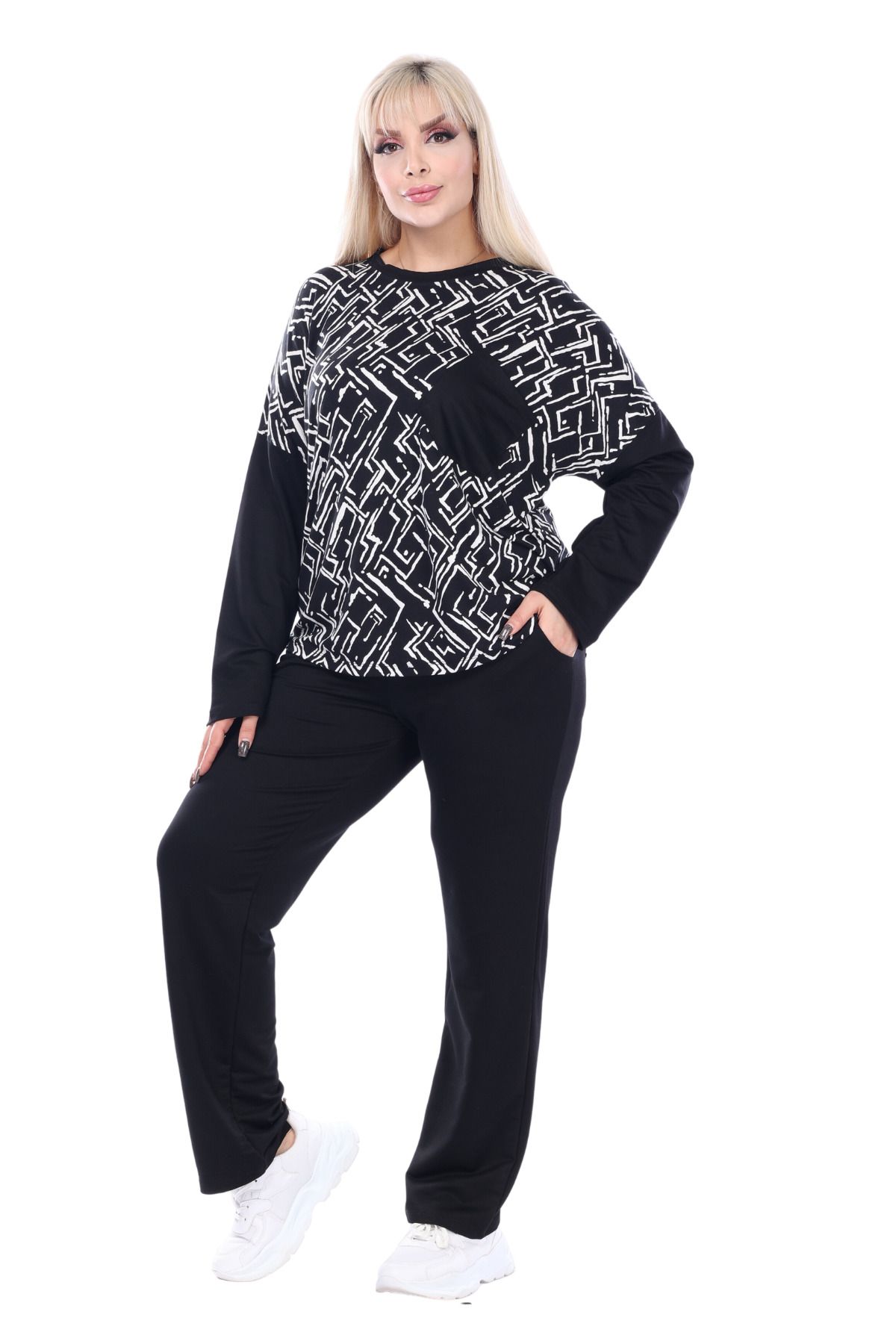 Plus size white tracksuit sale