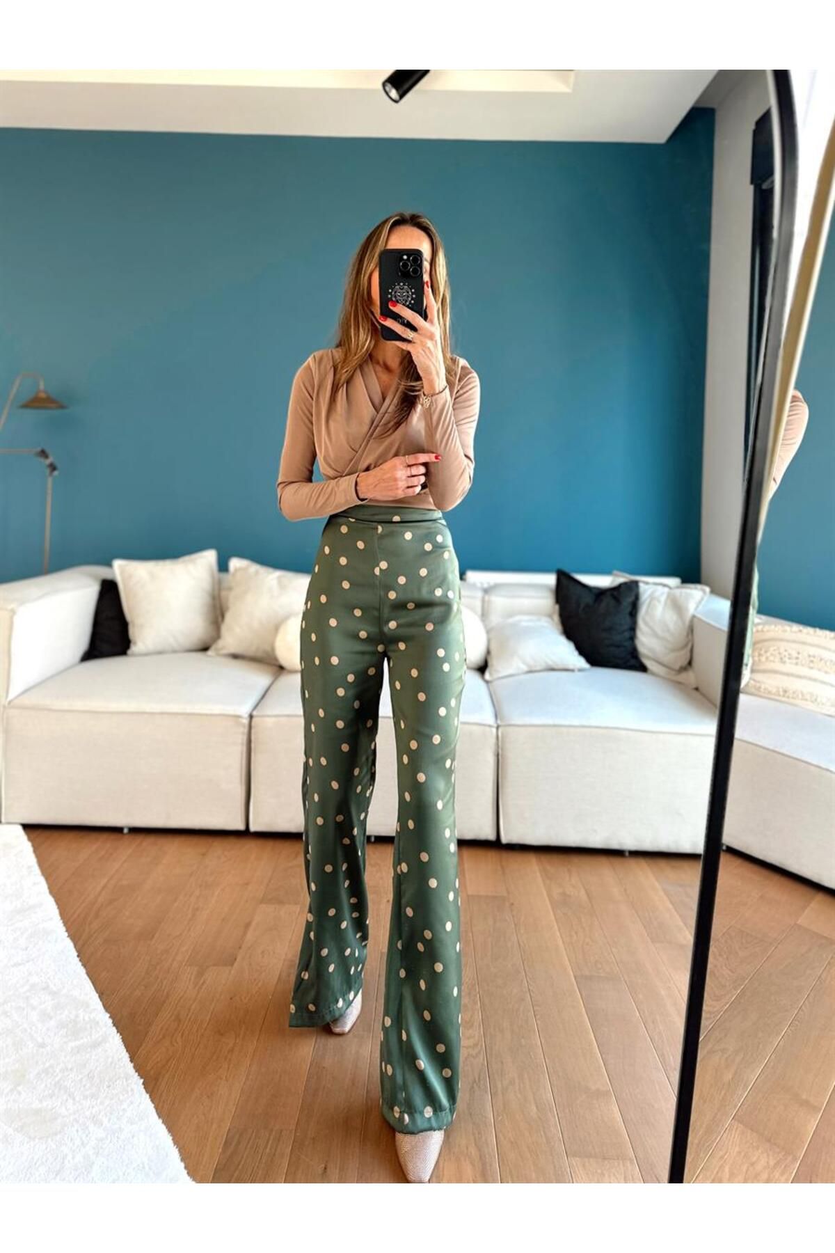 Side zip wide leg trousers online