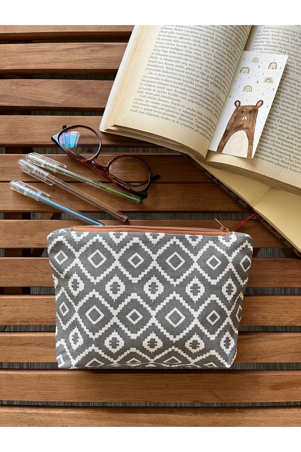 ilek K z n D kkan Wallet Makeup Bag Authentic Patterned Trendyol