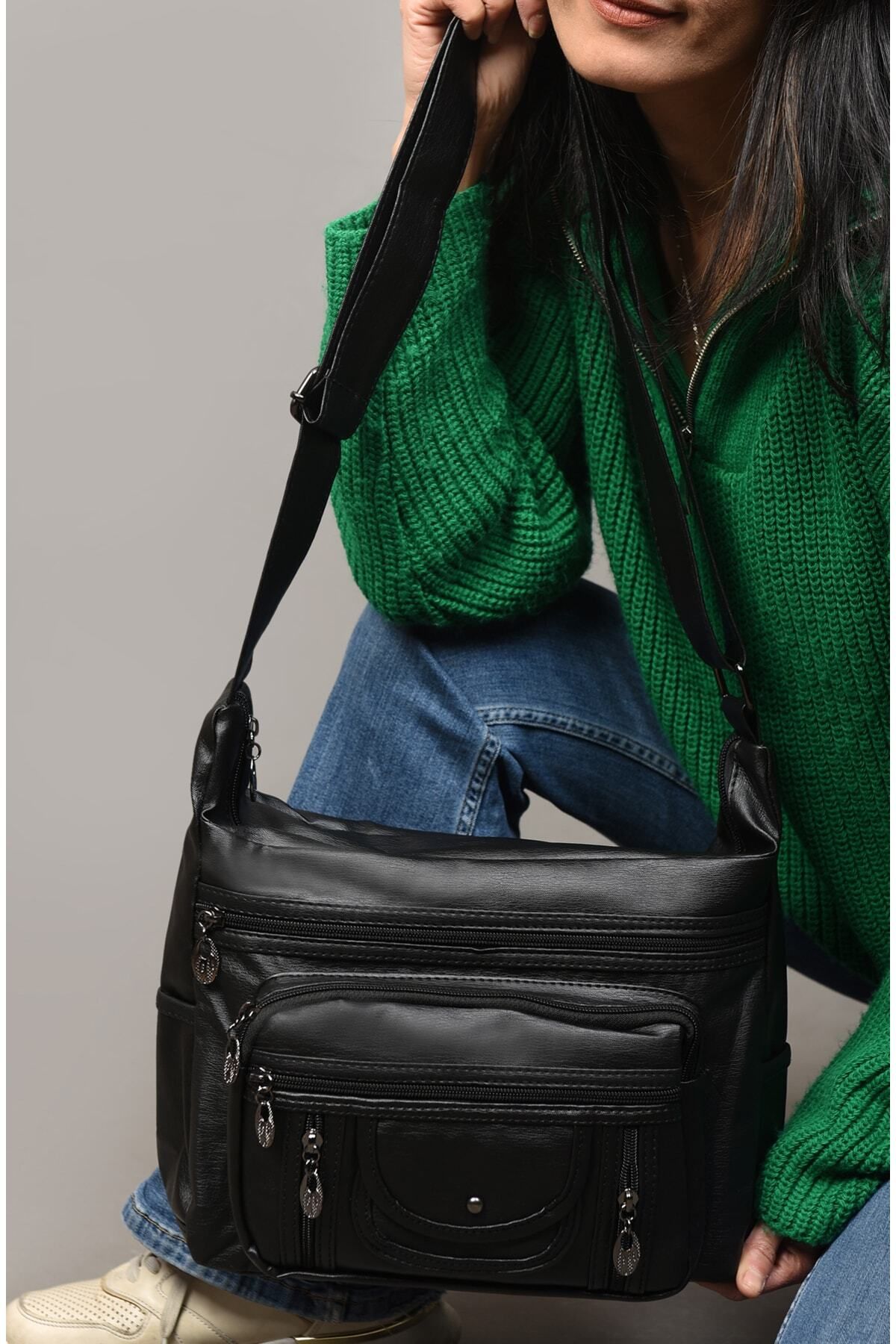 Multi compartment on sale crossbody bag