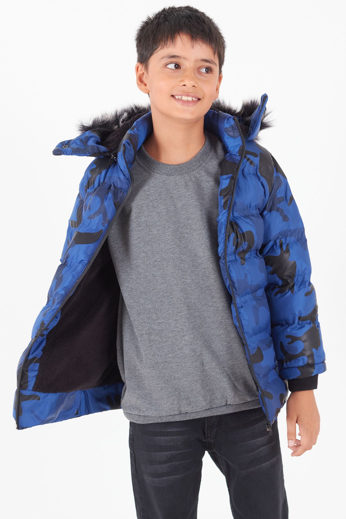 Camouflage boys shop coat