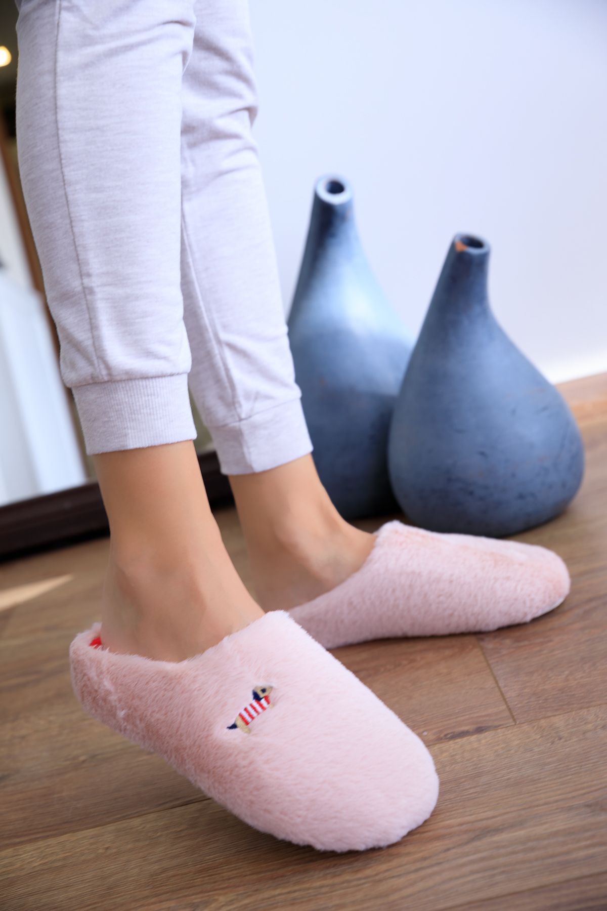 SOHO Slippers Pink Flat Trendyol