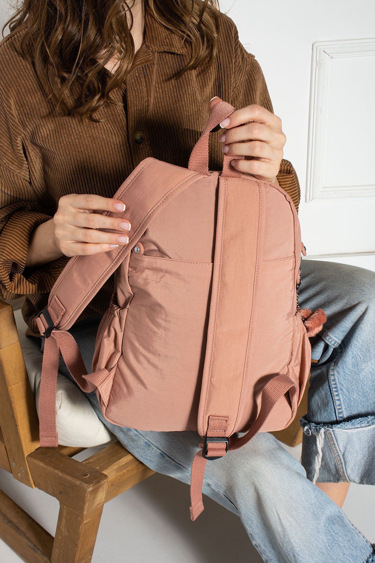Parachute material backpack sales