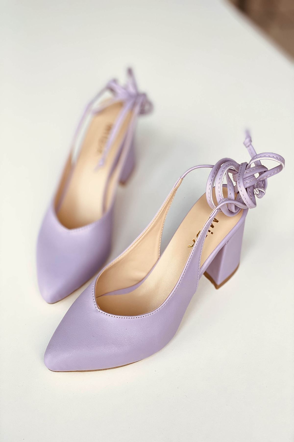 Lilac 2024 leather shoes