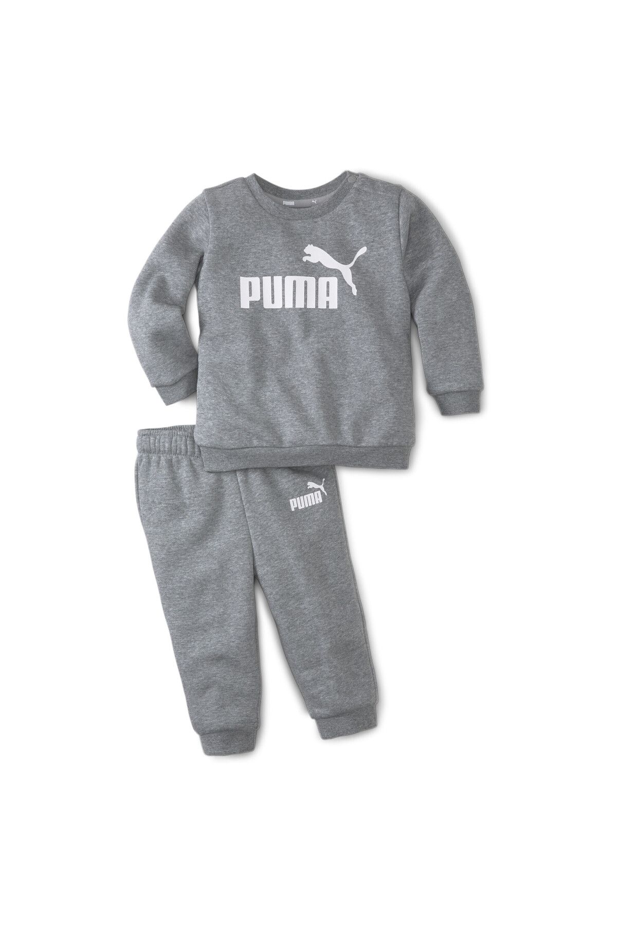 Puma Sweatsuit set Gray Regular fit Trendyol