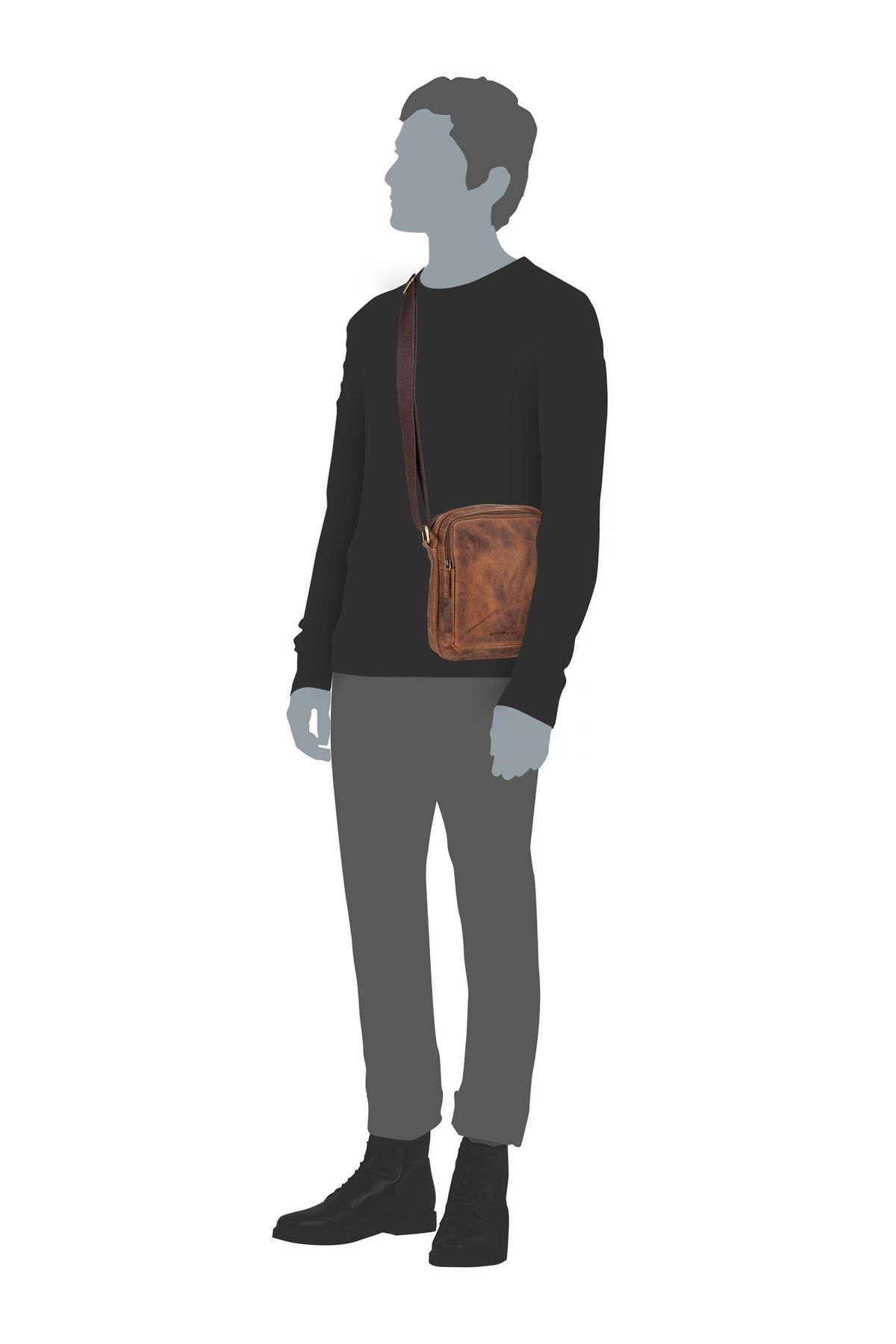 Greenburry Shoulder Bag Brown Plain Trendyol