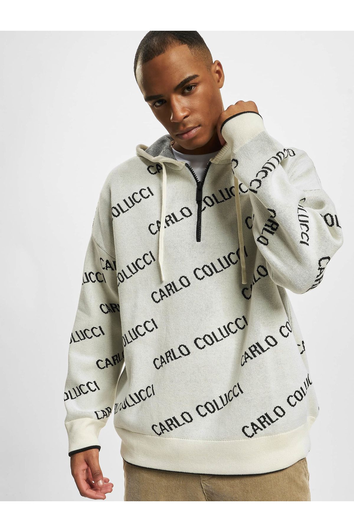 Carlo colucci sales hoodie white