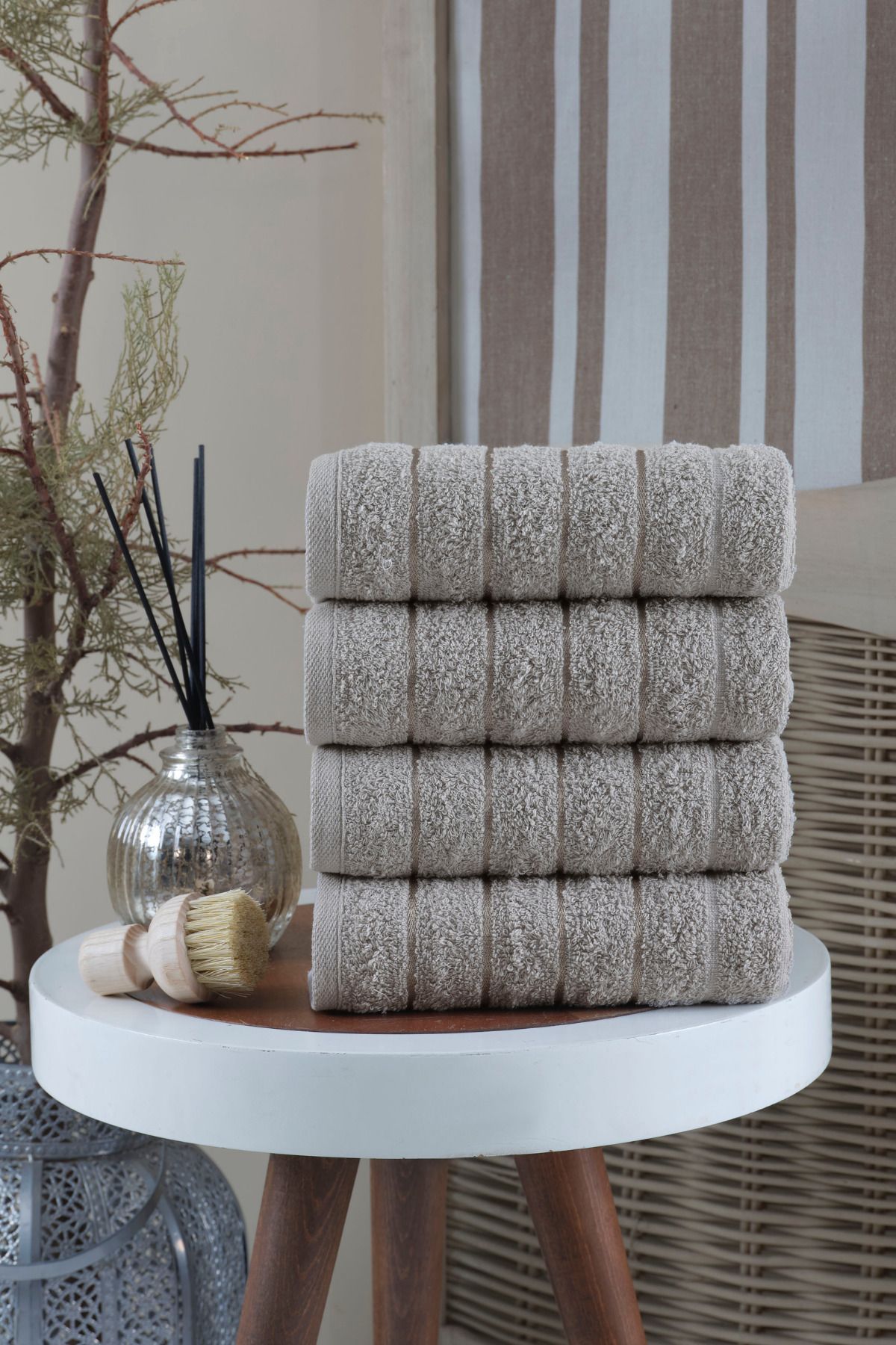 Fluffy grey on sale towels