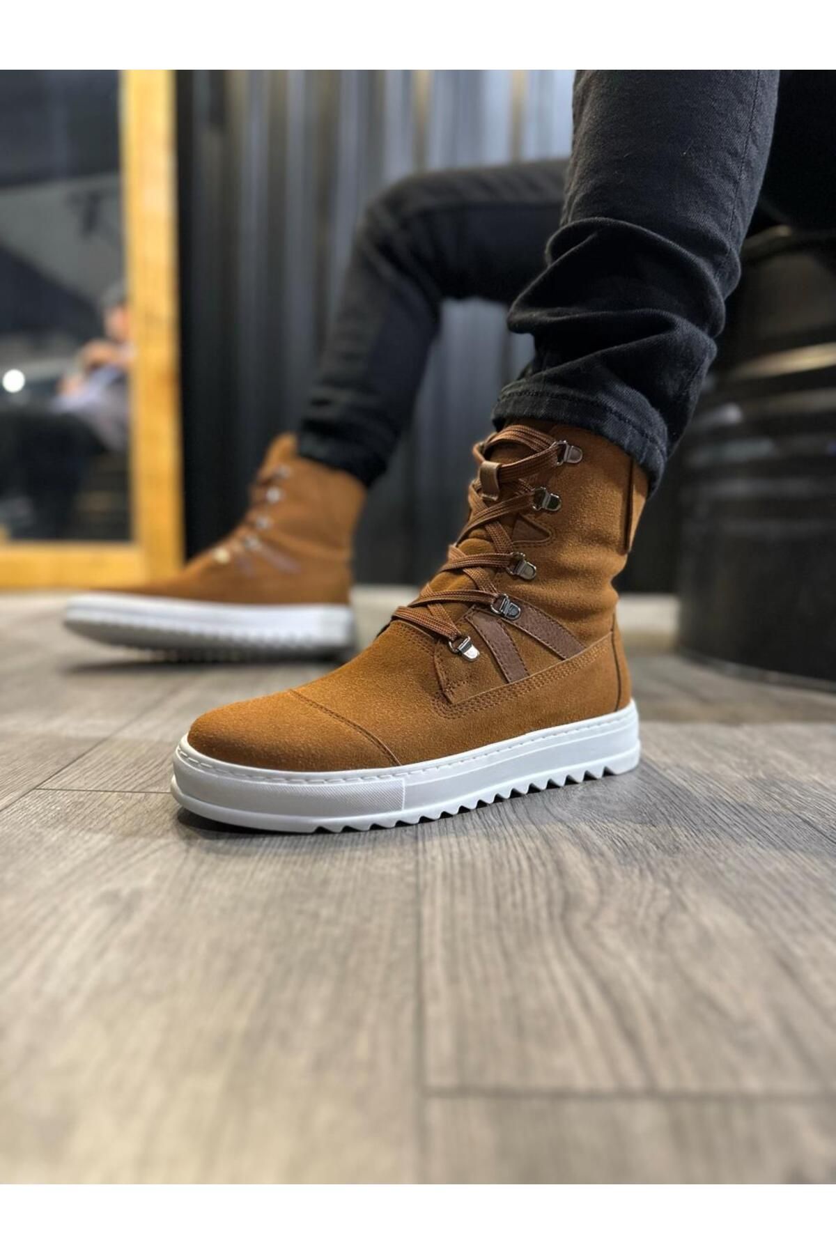 Mens tan sale winter boots