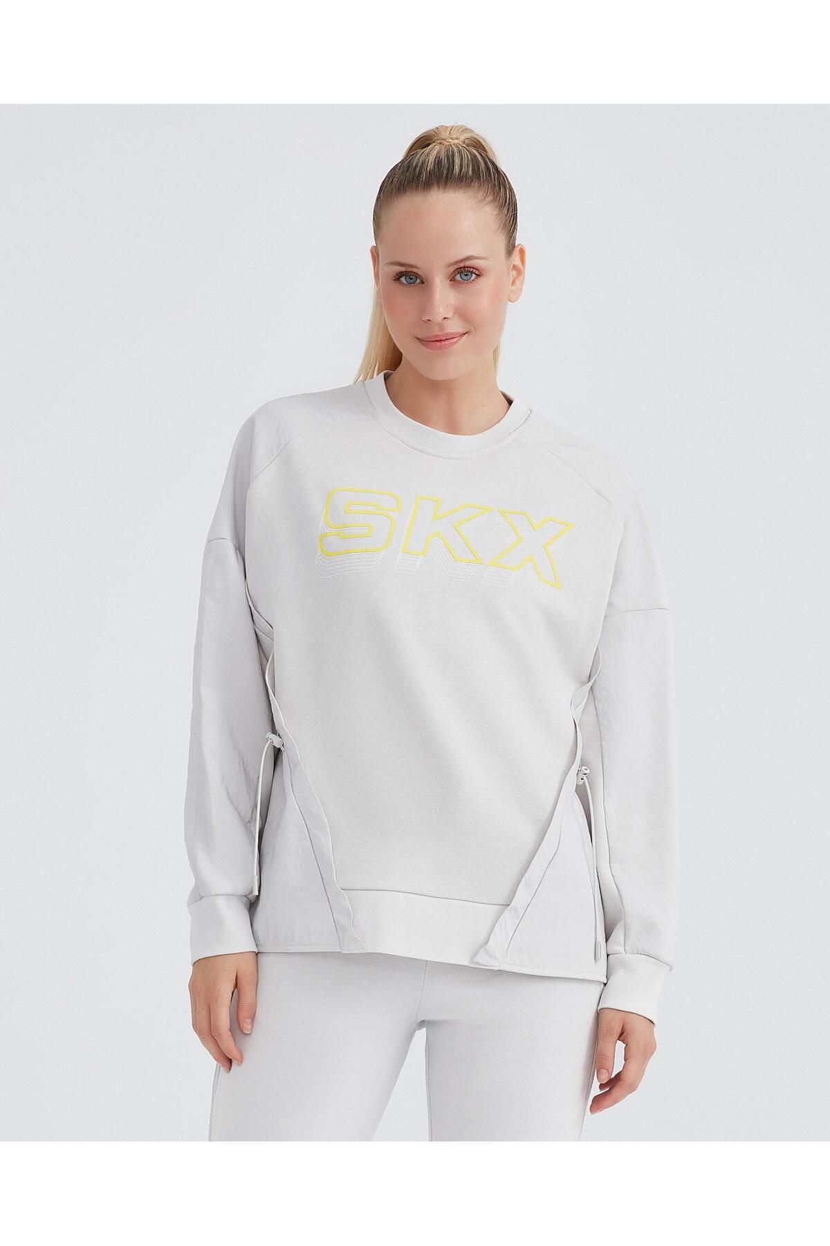 Skechers sweatshirts womens white store