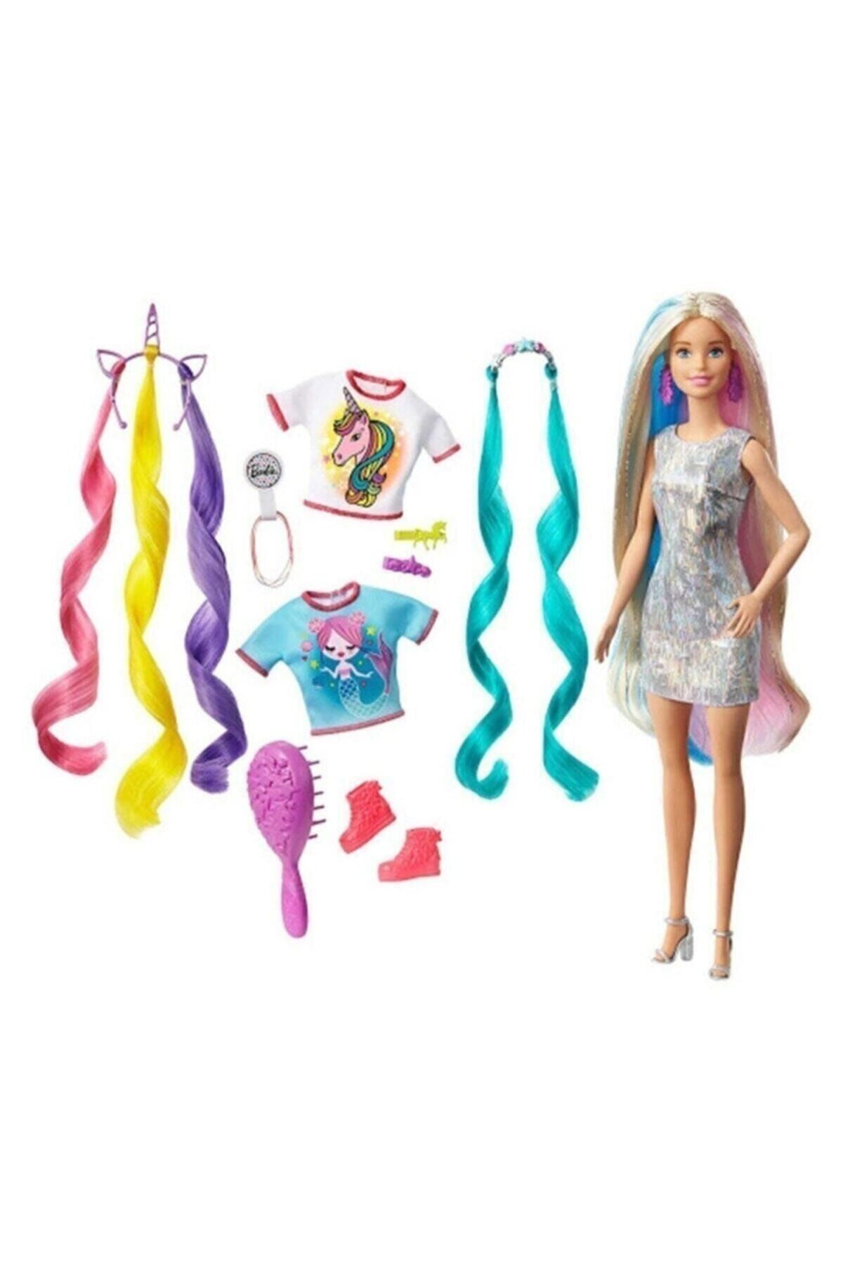 barbie rengarenk saclar bebek ghn04 fiyati yorumlari trendyol