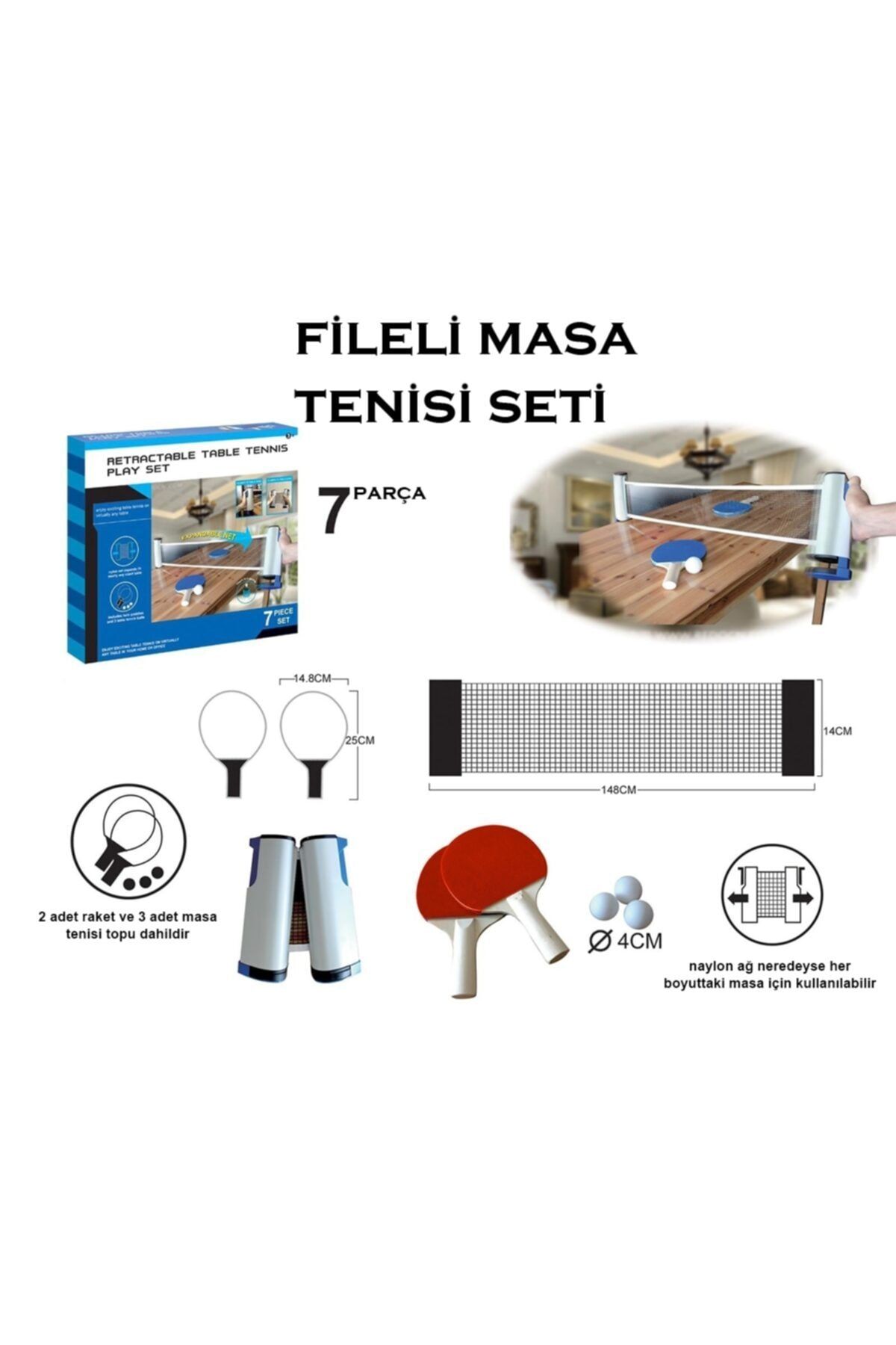 liggo portatif masa tenisi filesi rollnet masa tenisi raketi top seti fiyati yorumlari trendyol
