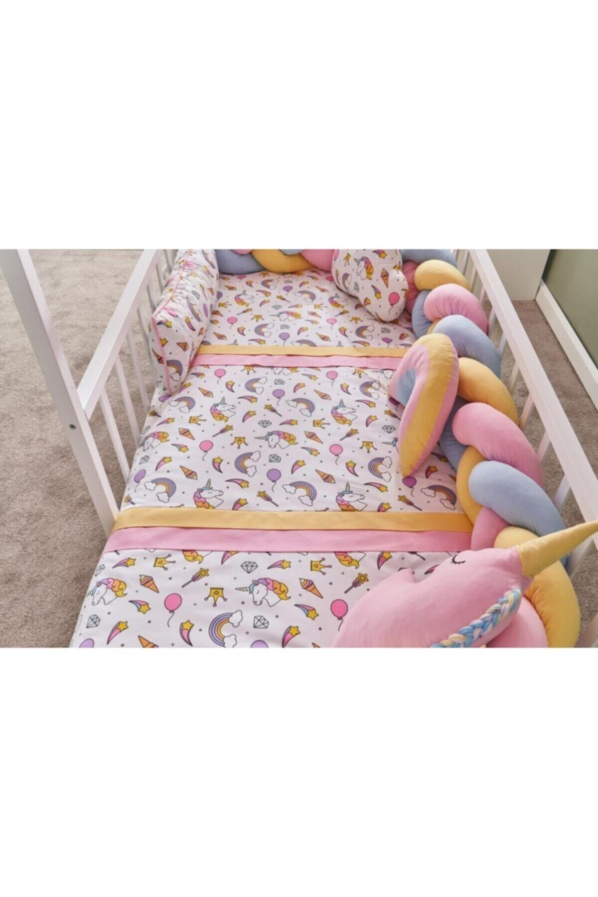 yuar baby nef butik bebek uyku seti montessori unicorn 90x190 fiyati yorumlari trendyol