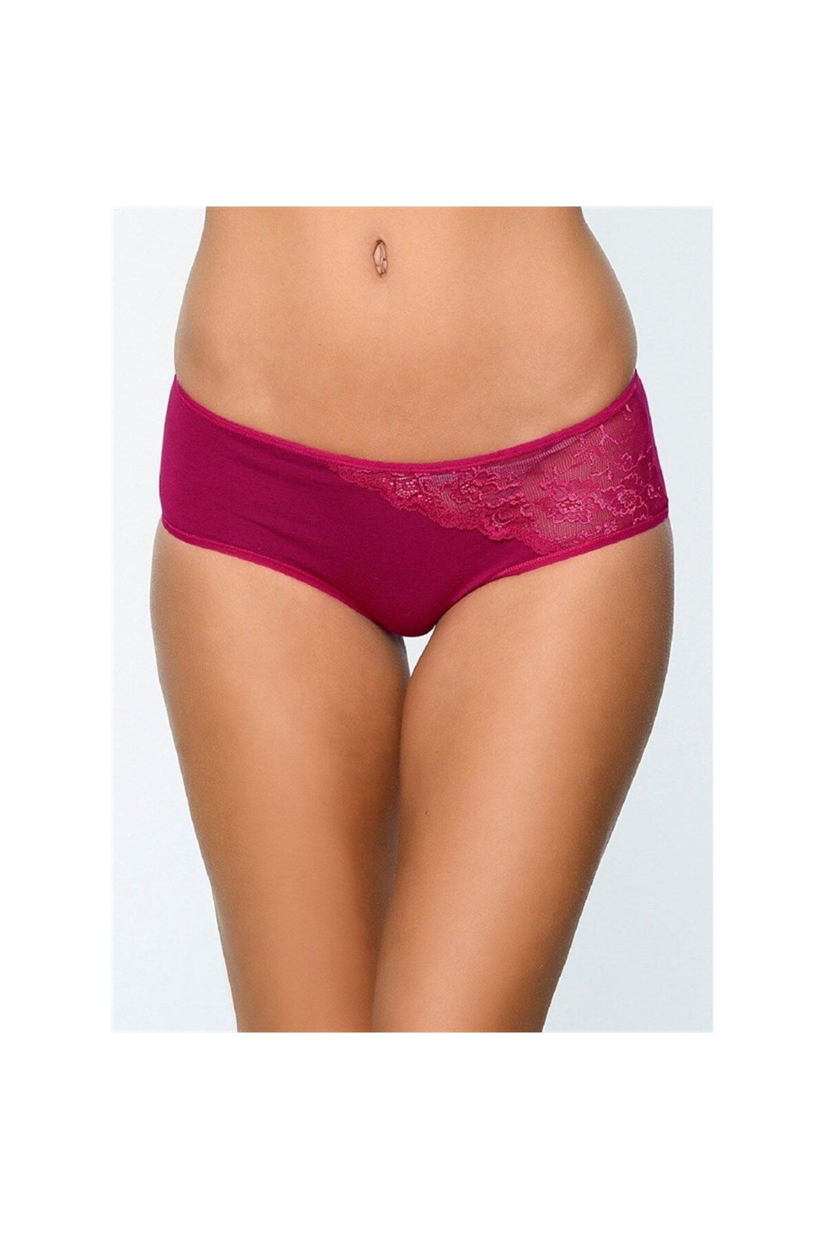 Magic Form 467 Cotton Lace Normal Panties - Cherry - Trendyol