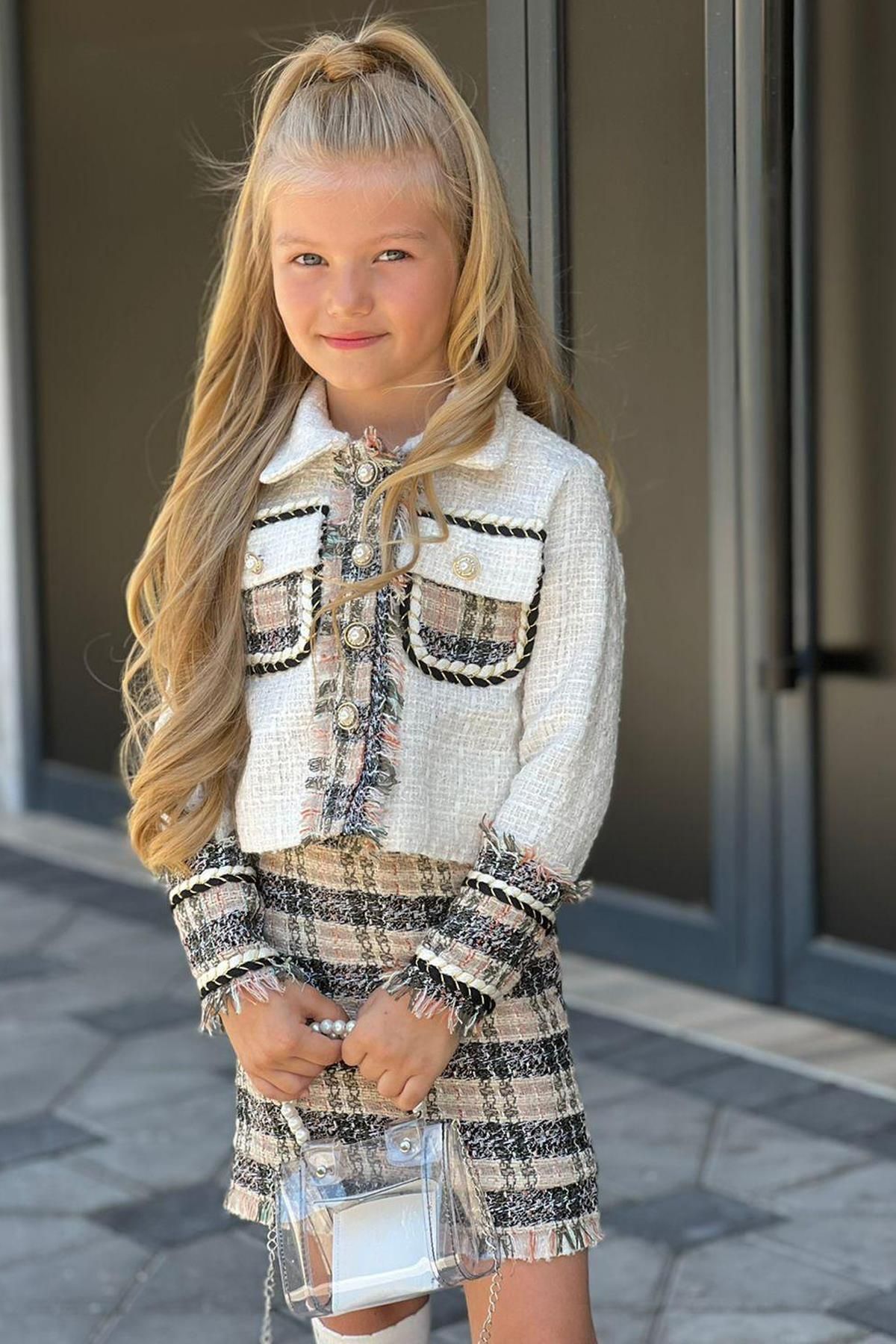 Button front skirt suit discount