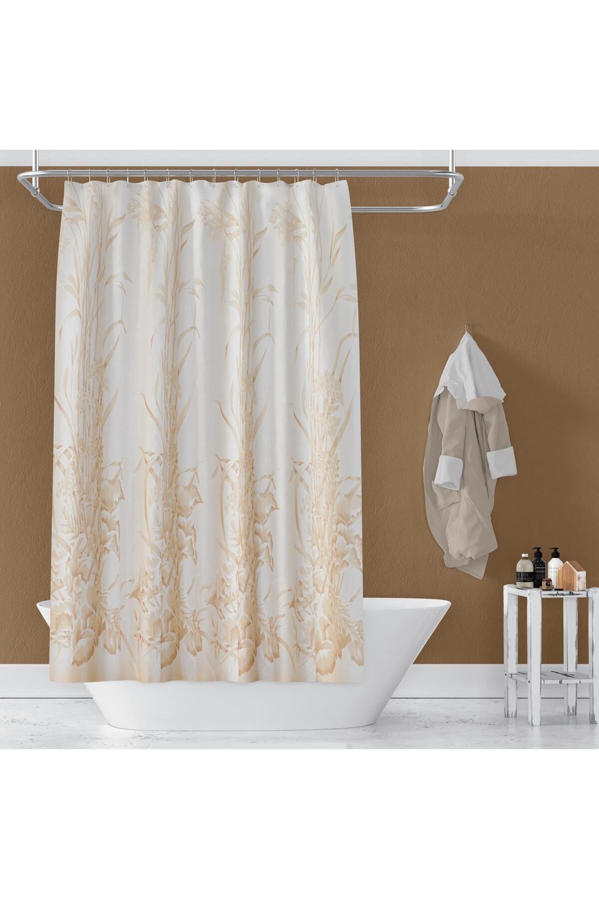 Gold on sale shower curtain