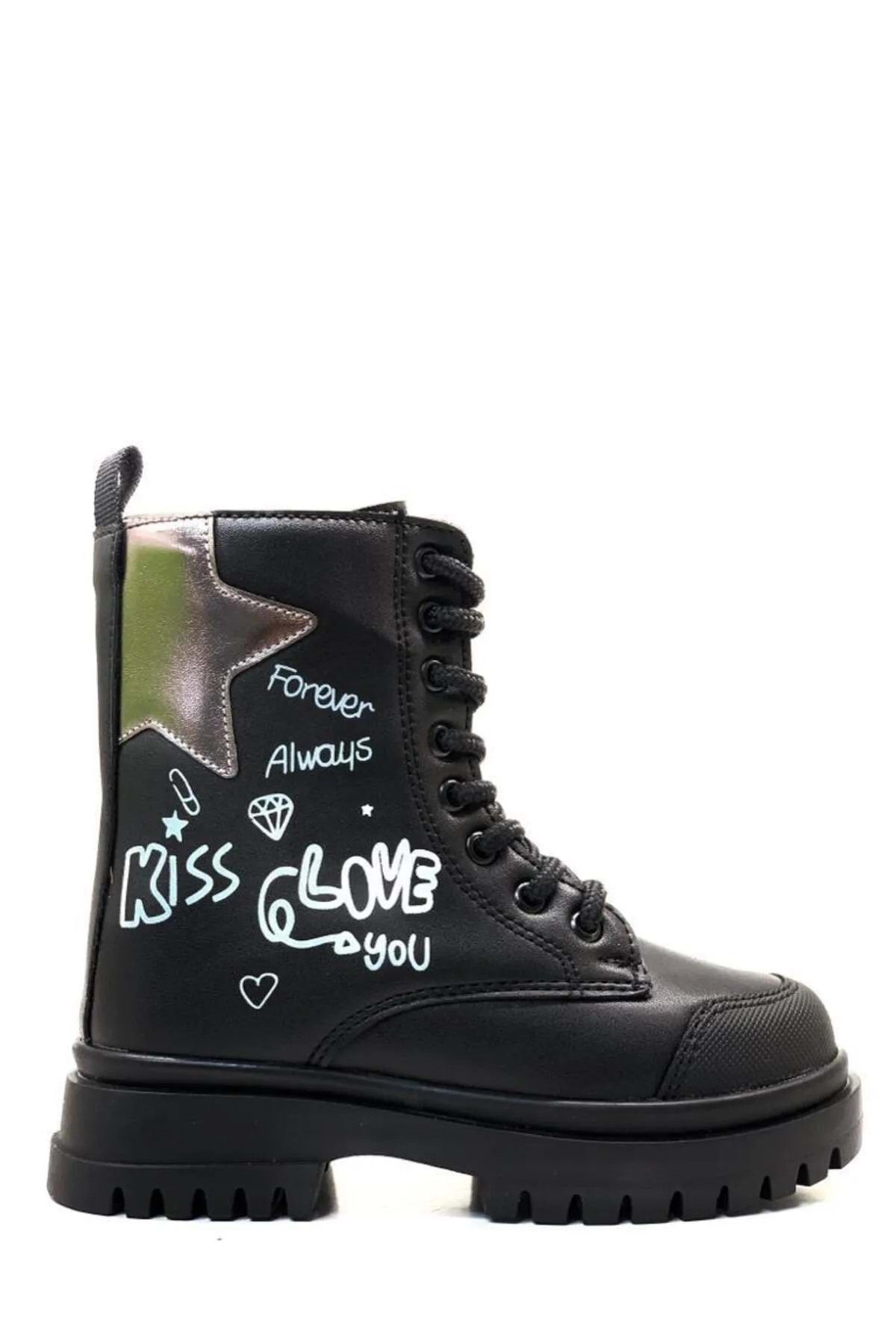 Black knee high boots for kids 2025