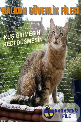 Balkon Filesi 3 X 7 (kuş Filesi, Kedi Filesi, Kuş Ağı, Kuş Önleme Filesi) Image 0