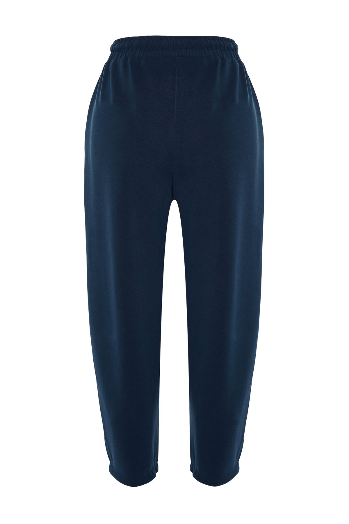 Trendyol Collection Navy Blue Modal Soft Fabric High Waist Stretch Knitted  Trousers TWOAW24PL00361 - Trendyol