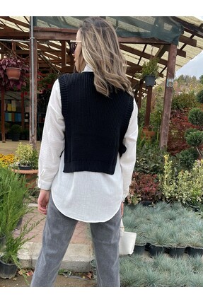 Inci Detaylı Yandan Bağlamalı Süveter Image 2