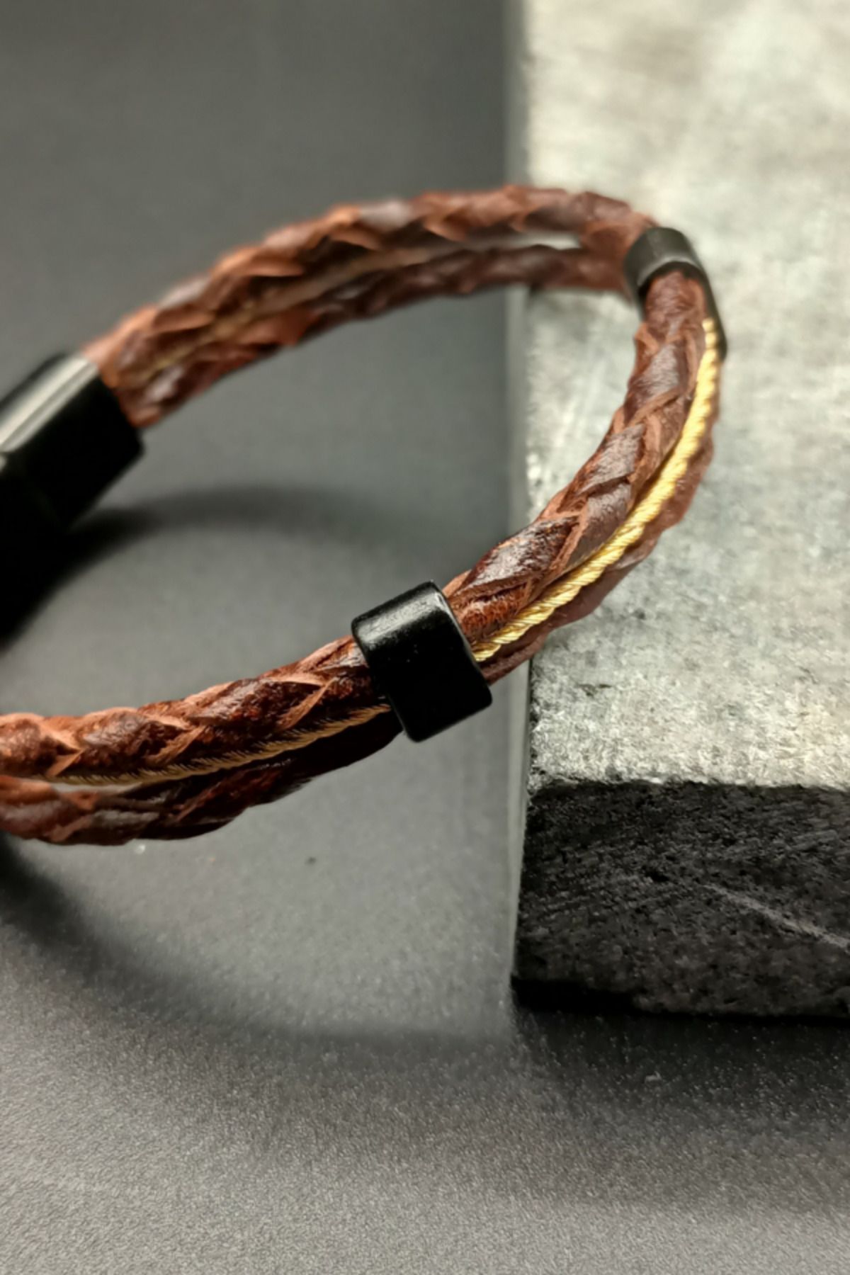 baruvia Men s Genuine Leather Bracelet Trendyol