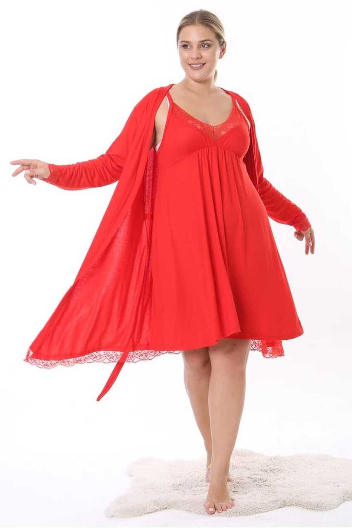 Plus size lace dressing gown hot sale