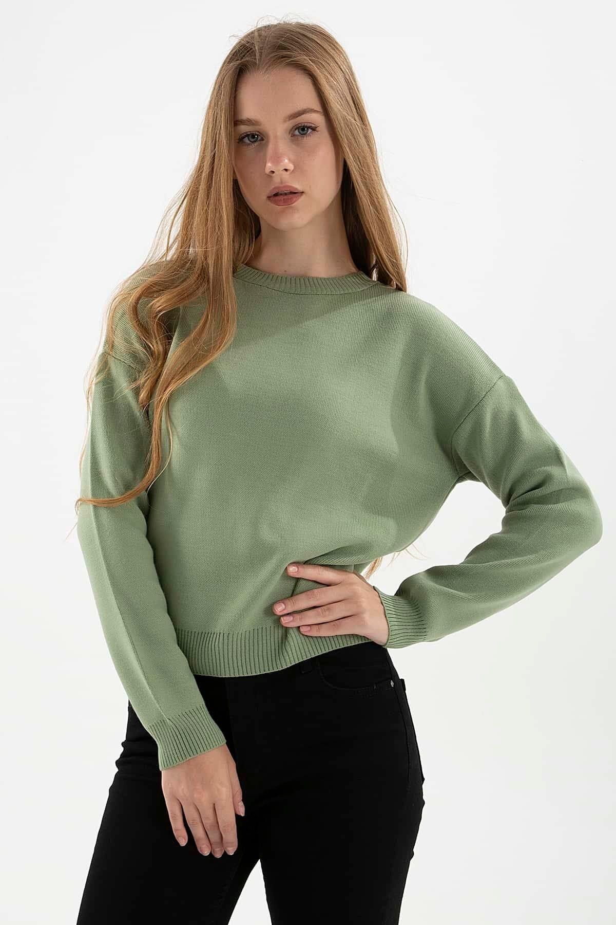Khaki off the shoulder jumper store