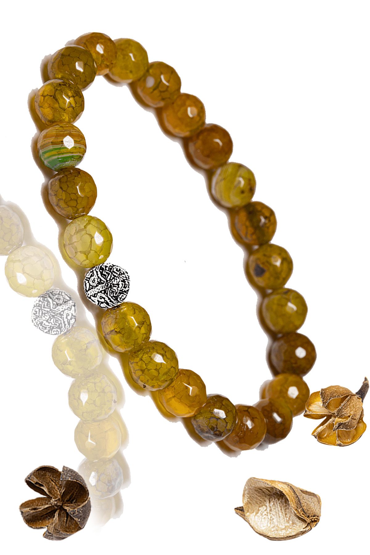 Yellow agate bracelet hot sale
