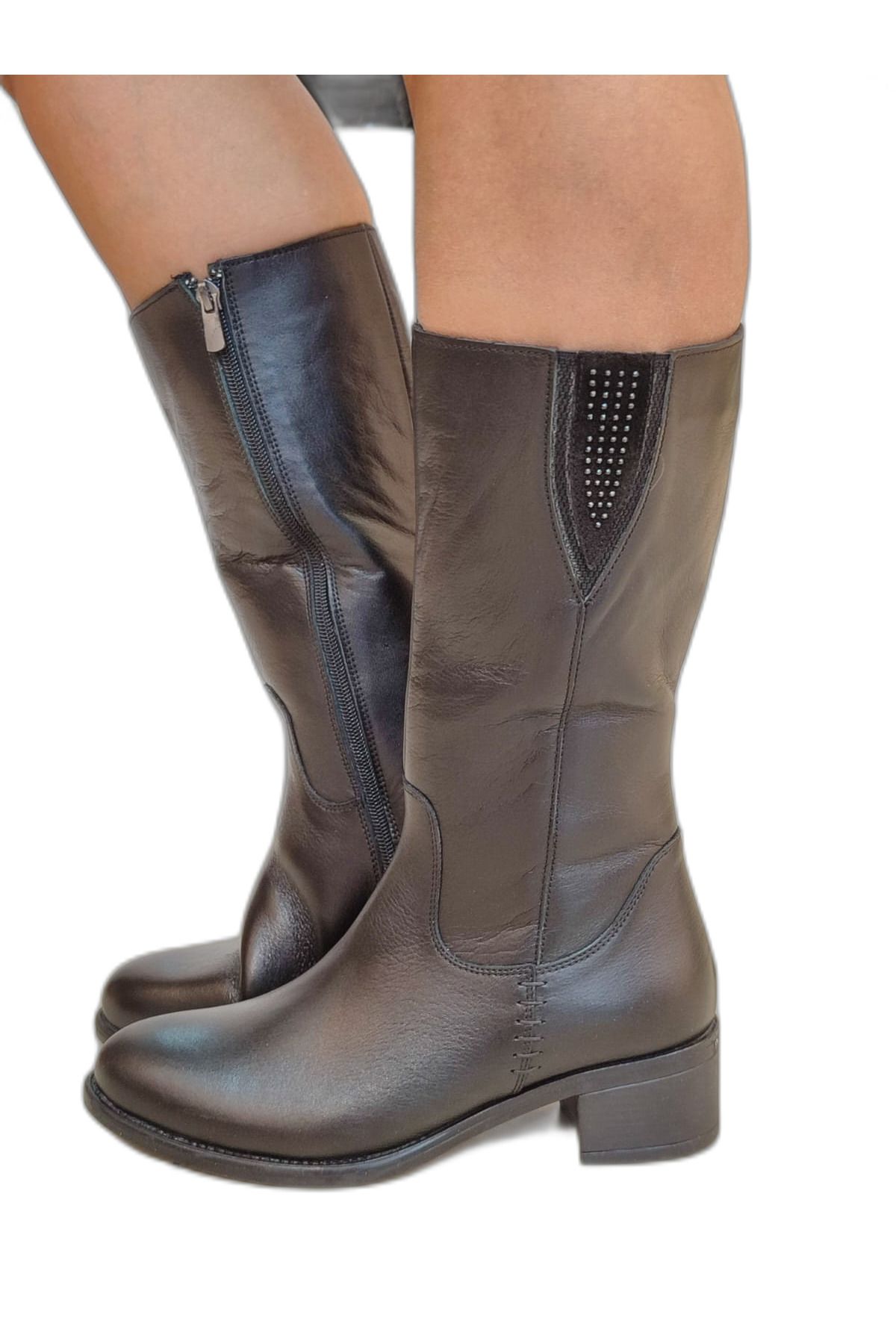 ALD LONG WOMEN S BOOTS WITH ZIPPER USE SPORTS BOOTS LEATHER