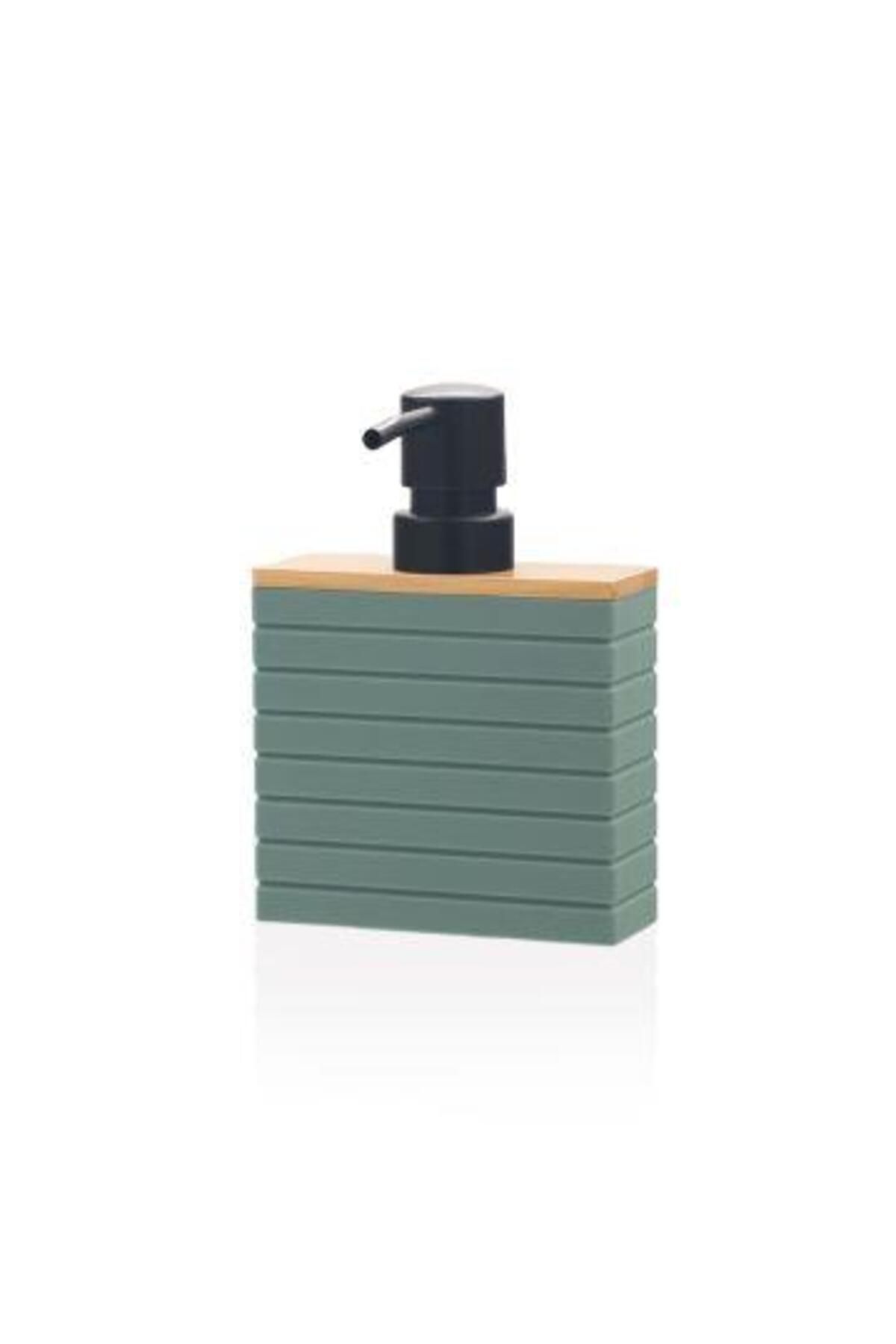 The Mia THE MIA STRIPE LIQUID SOAP DISPENSER GREEN