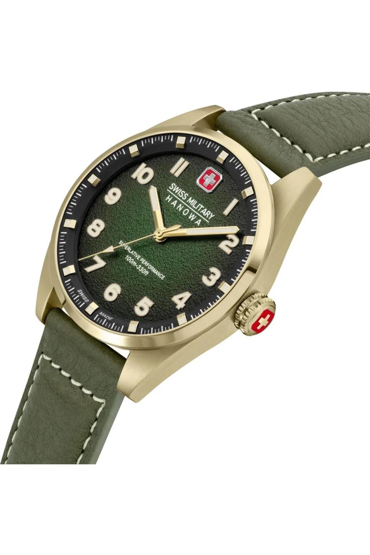 Swiss cheap military green