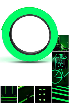 Karanlıkta Parlayan Fosforlu Bant 4 metre Suya Dayanıklı Floresan Bant Merdiven Acil Ikaz Bandı Image 3