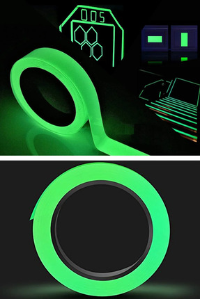Karanlıkta Parlayan Fosforlu Bant 4 metre Suya Dayanıklı Floresan Bant Merdiven Acil Ikaz Bandı Image 4