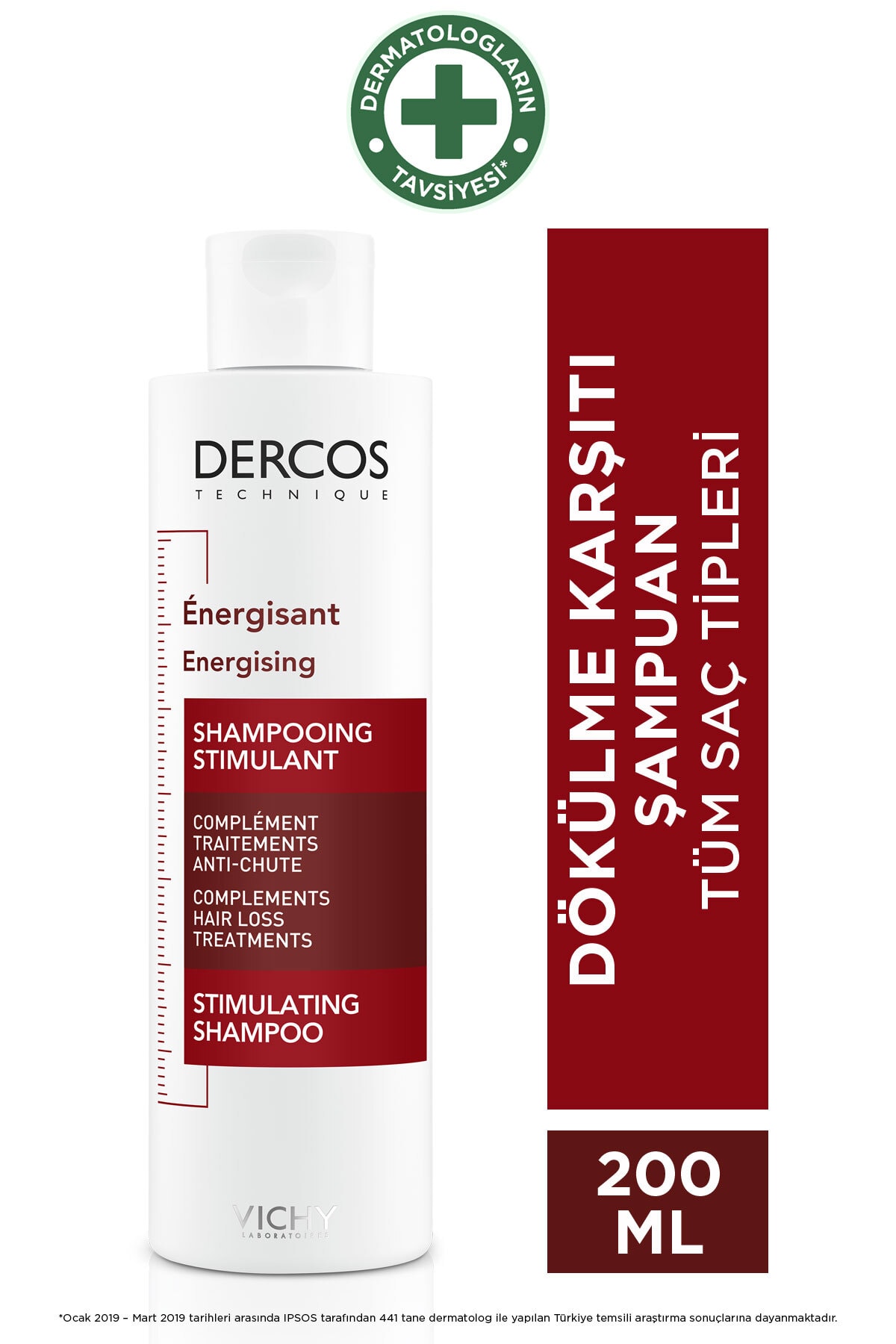 vichy dercos energisant shampoo dokulme karsiti bakim sampuani 200ml fiyati yorumlari trendyol