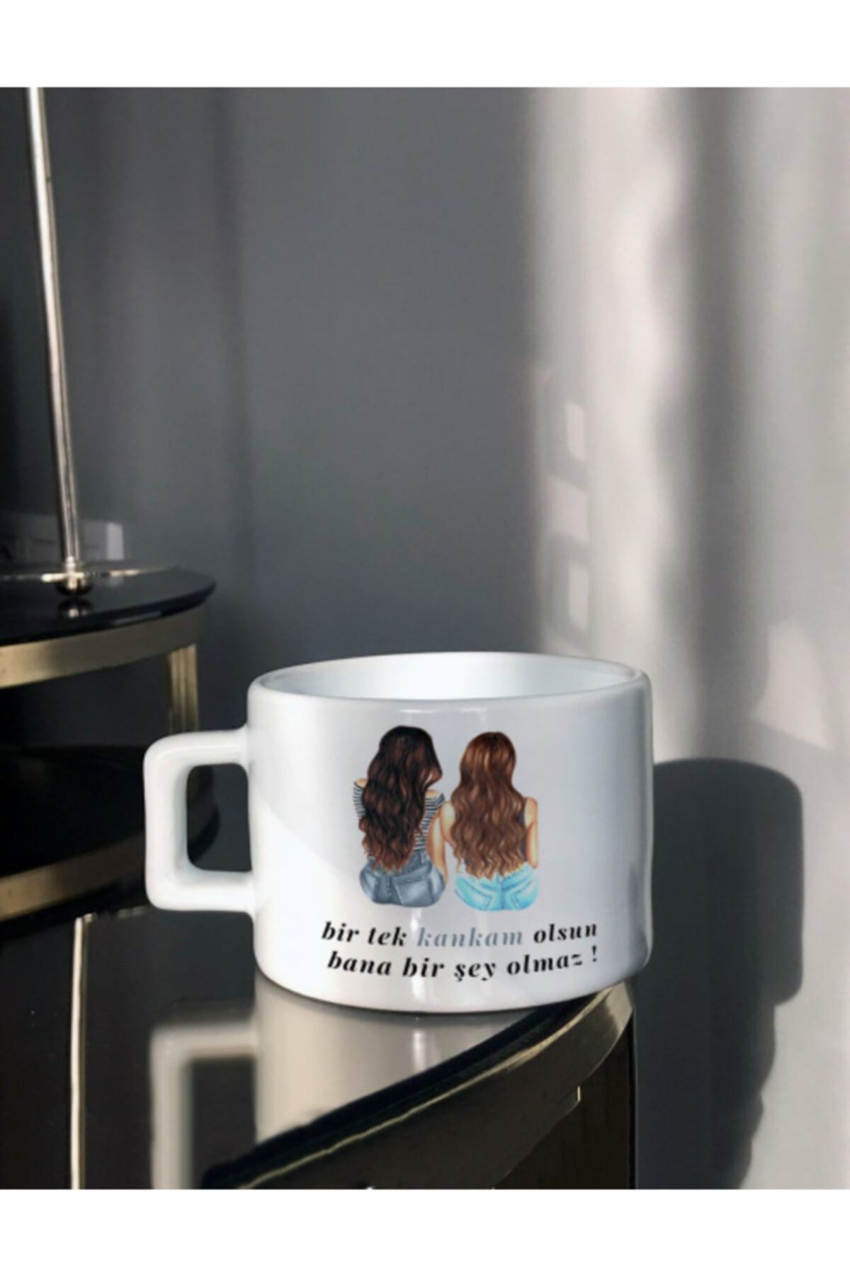 Hediyexpres Bir Tek Kankam Olsun Tasarımlı Çay-kahve Fincanı