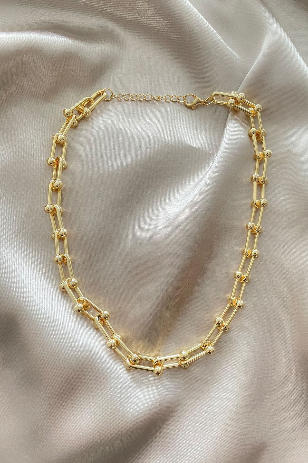 Much and More Gold Tifany Blanca Kolye