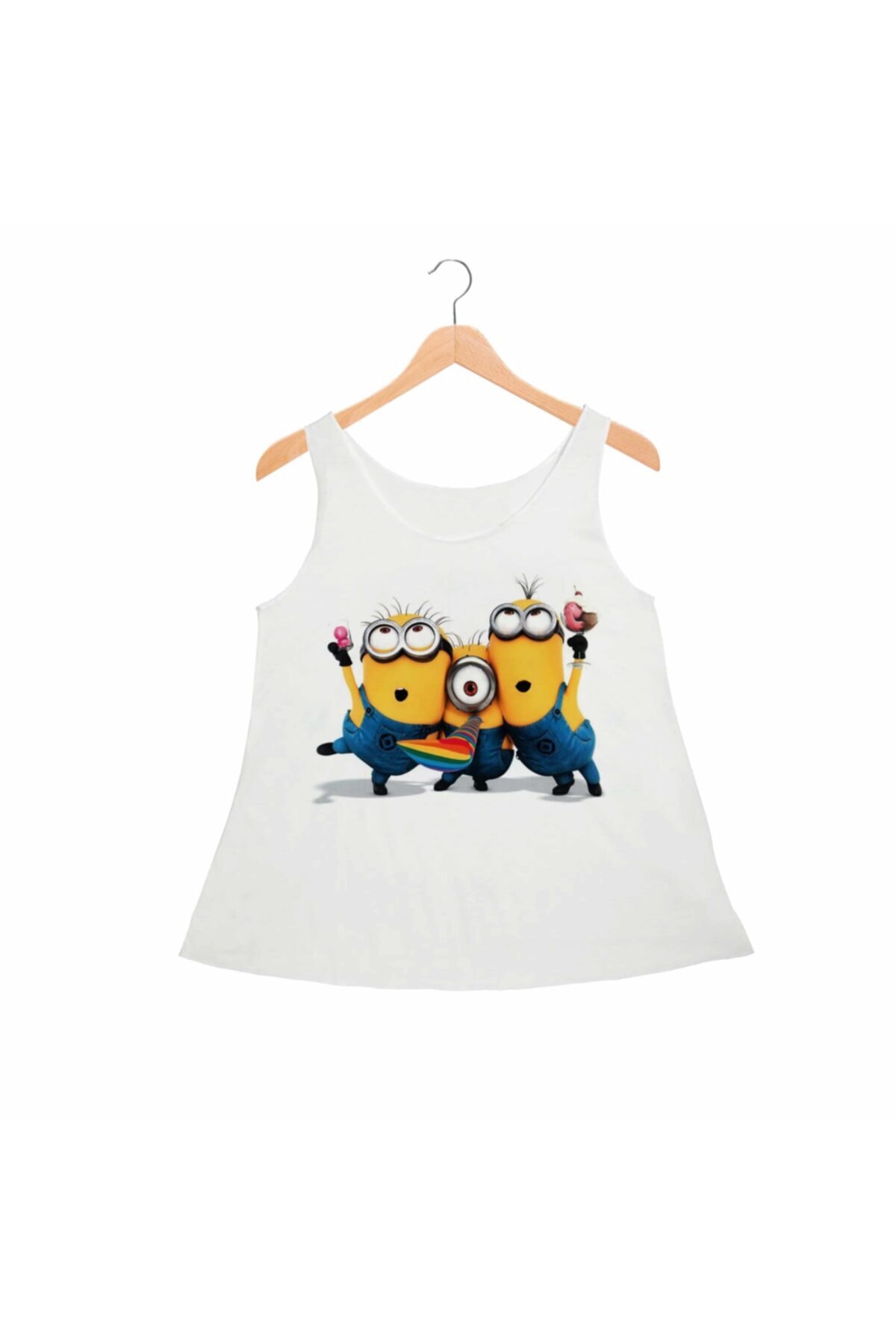Alfa Tshirt Kadın Beyaz Atlet
