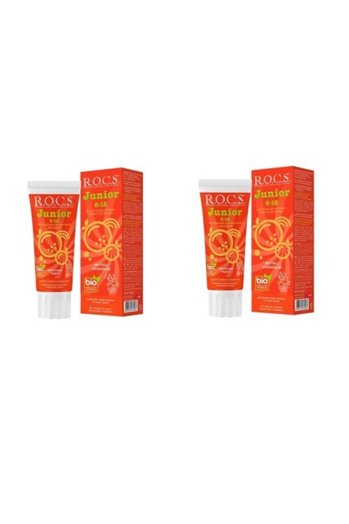 R.O.C.S. Junıor Meyveli Gökkuşağı Diş Macunu 2'li Paket
